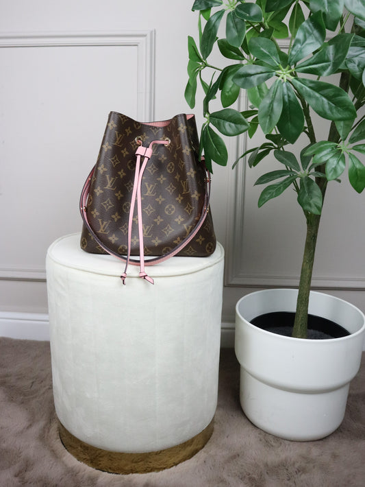 Louis Vuitton Borsa Neonoè monogram rosa