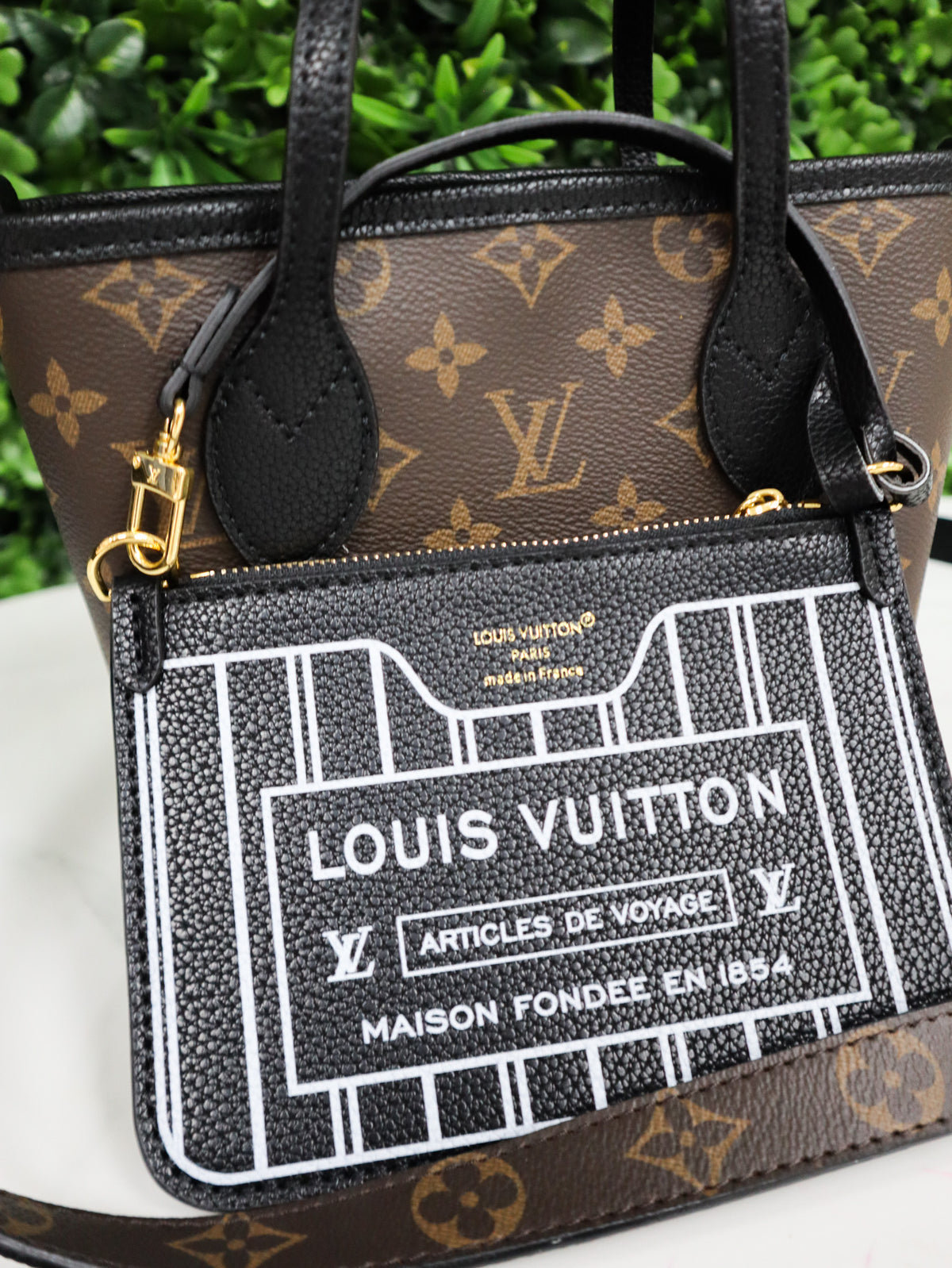 Louis Vuitton Borsa OnTheGo PM Monogram nera