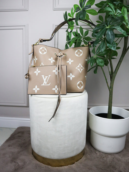 Louis Vuitton Borsa a Spalla Néonoé beige