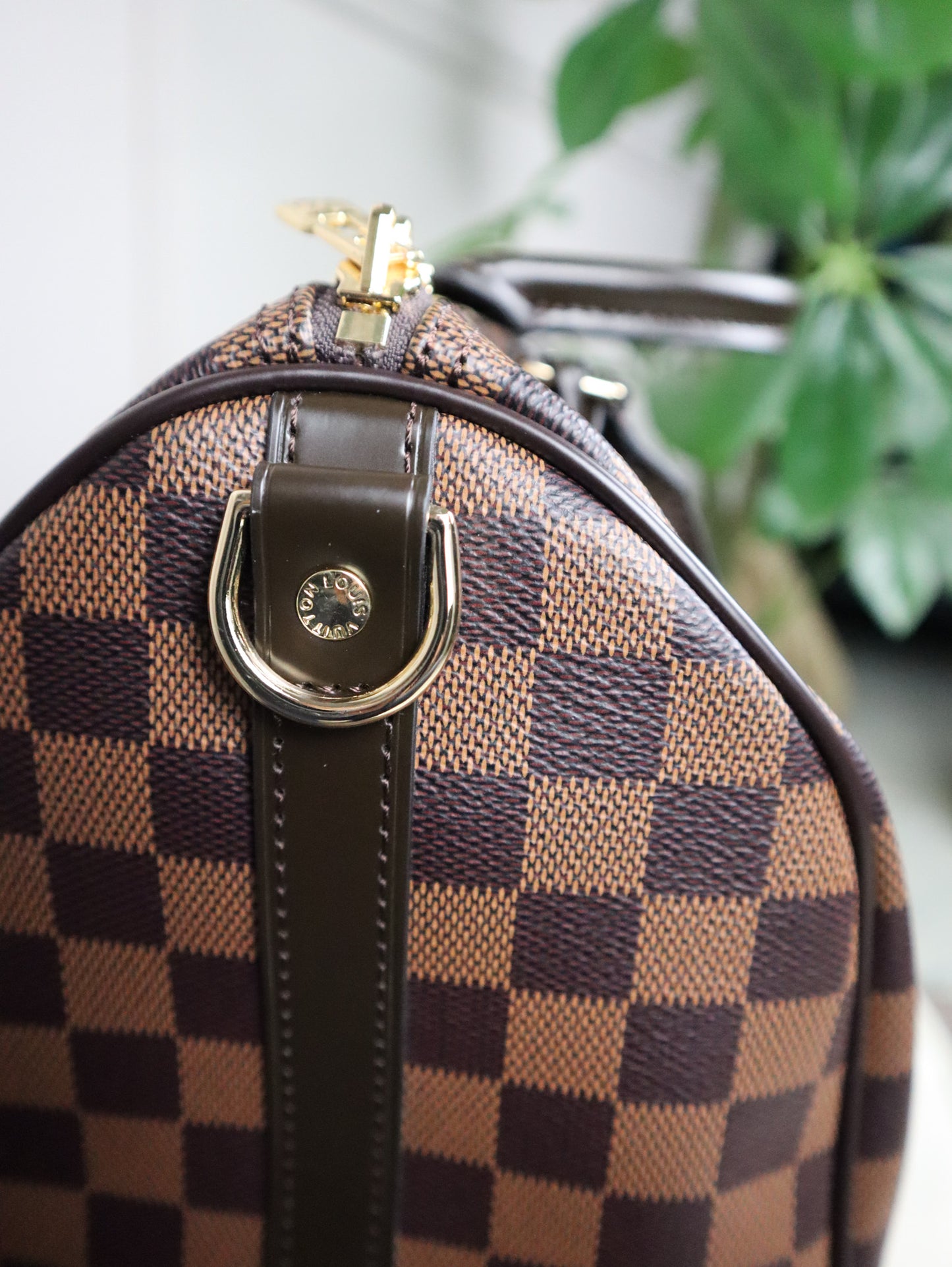Louis Vuitton Speedy 25 Bandouliere Damier Ebene Shoulder Bag Brown