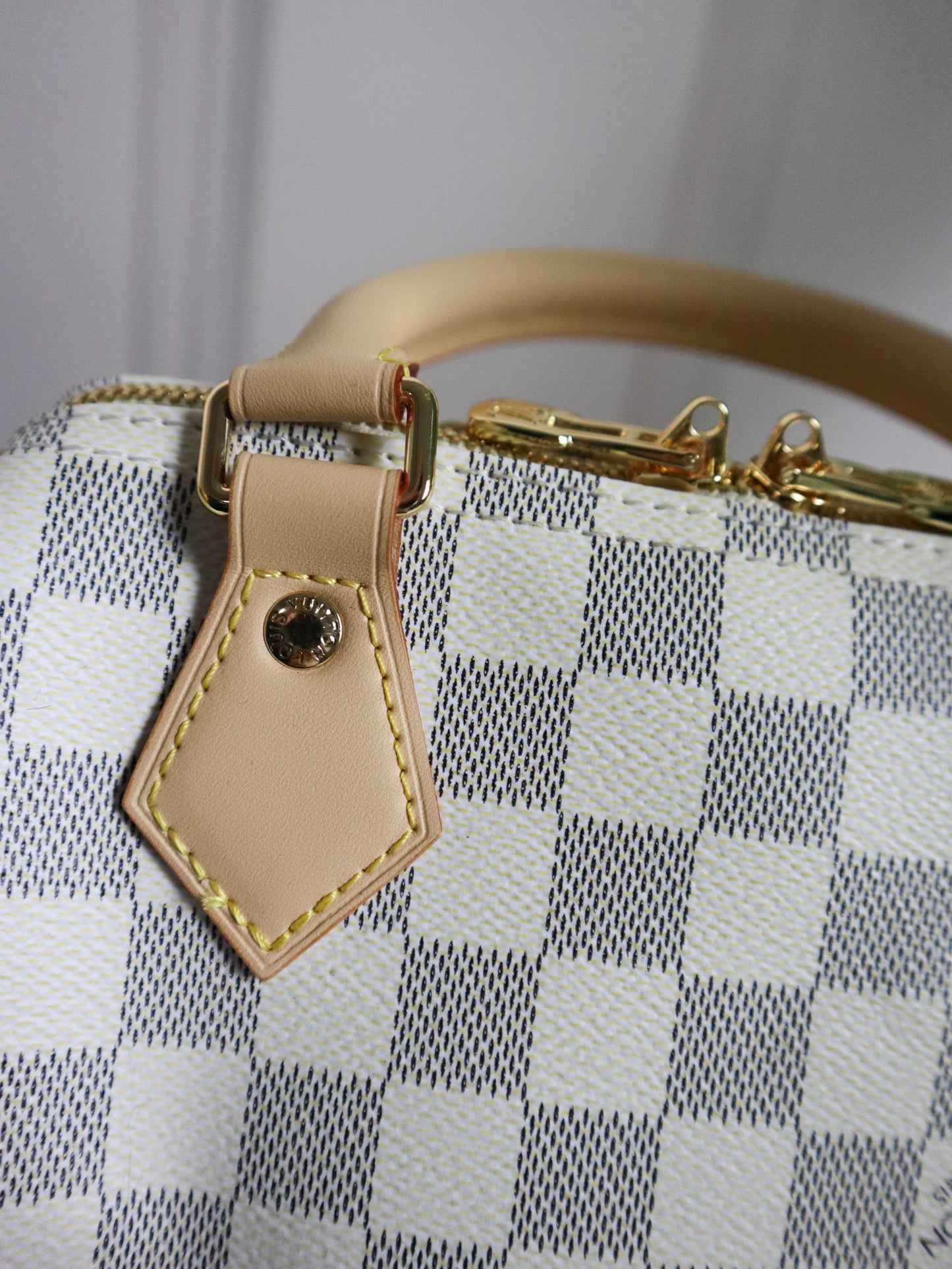 Louis Vuitton Speedy Bandoulière medio Tela Damier Azur