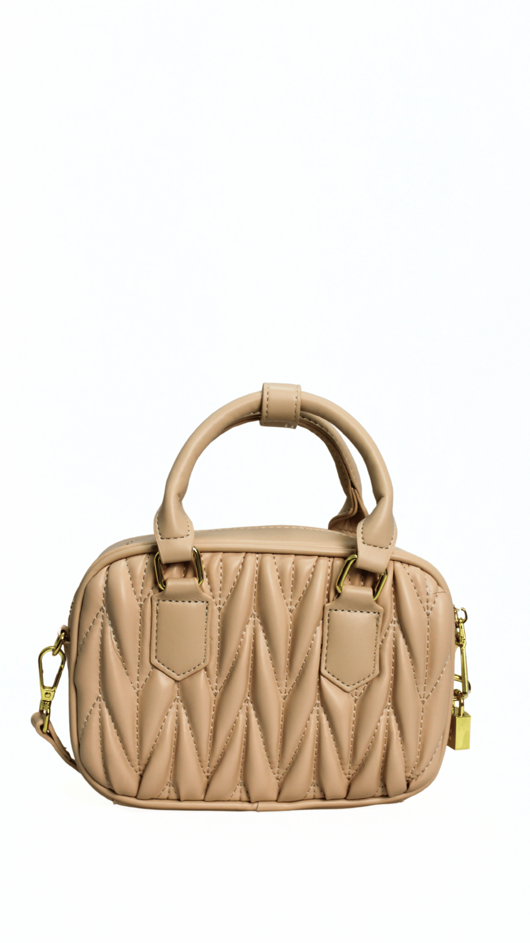 MIU MIU Borsa Matelassé marroncino