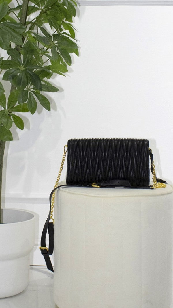 MIU MIU Borsa matelassé rettangolare nera