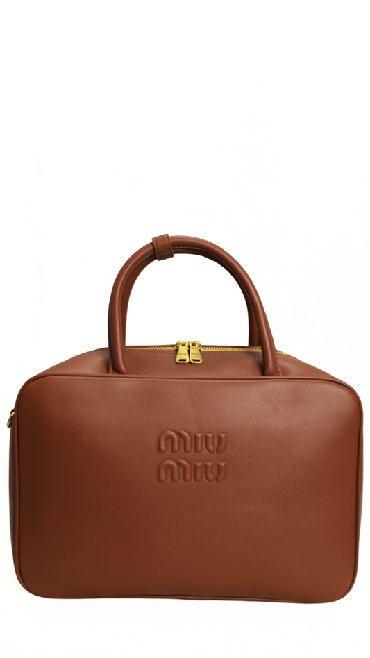 MIU MIU Borsa tote Beau marrone