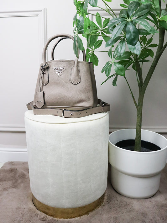 PRADA Borsa Double Small beige