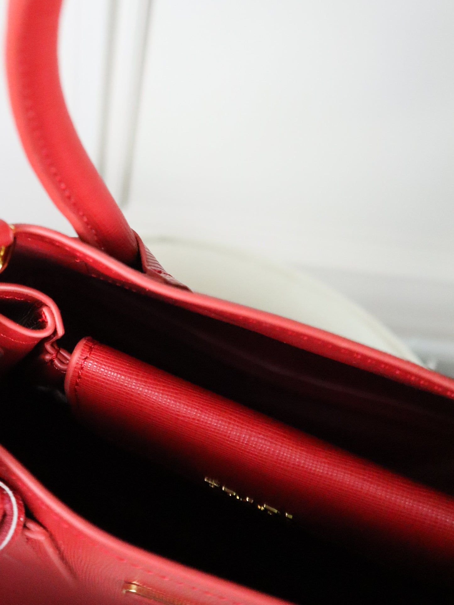 PRADA Borsa Double Small rossa
