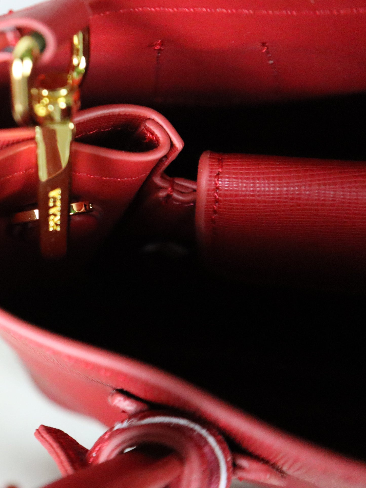 PRADA Borsa Double Small rossa