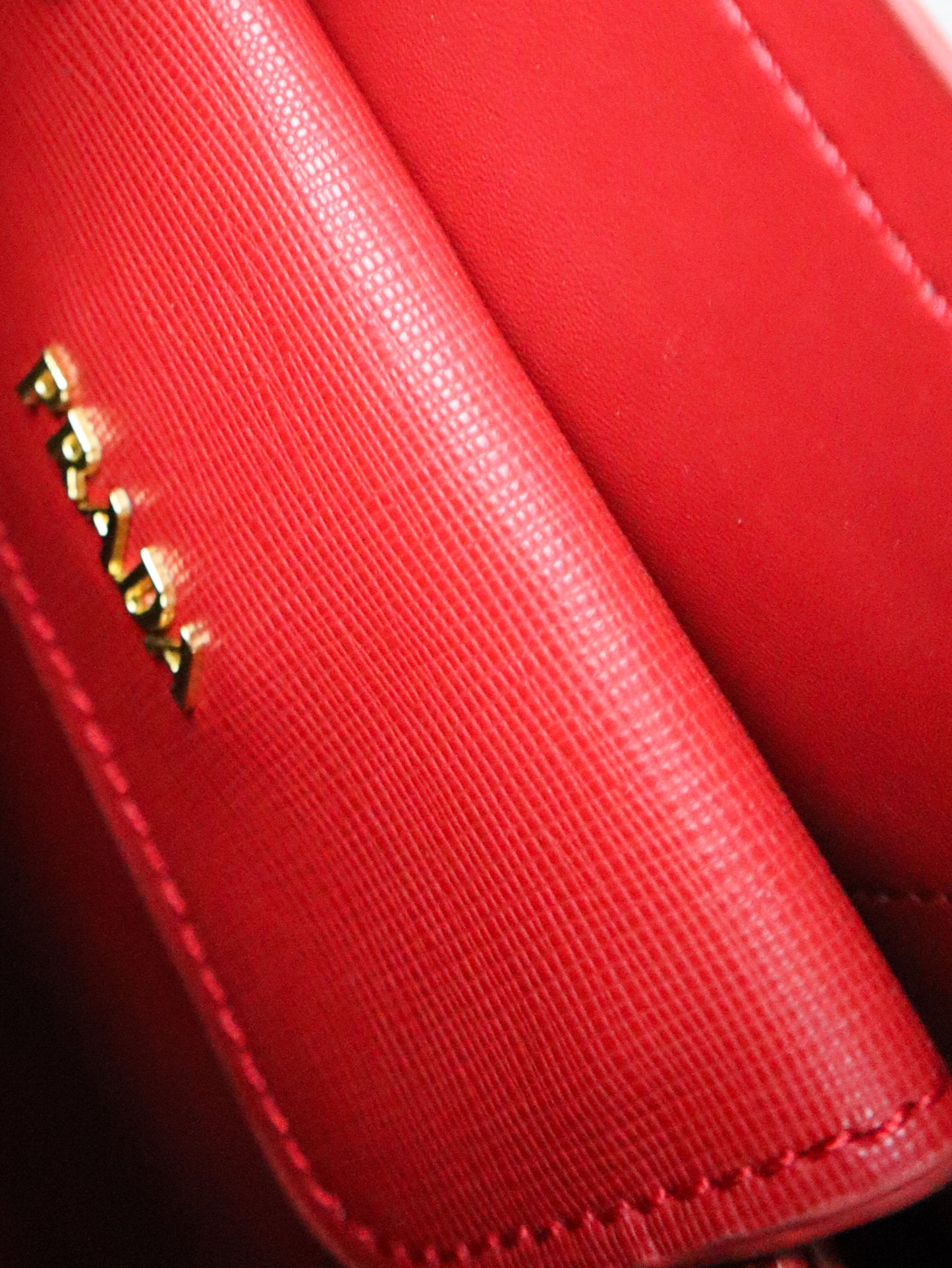 PRADA Borsa Double Small rossa