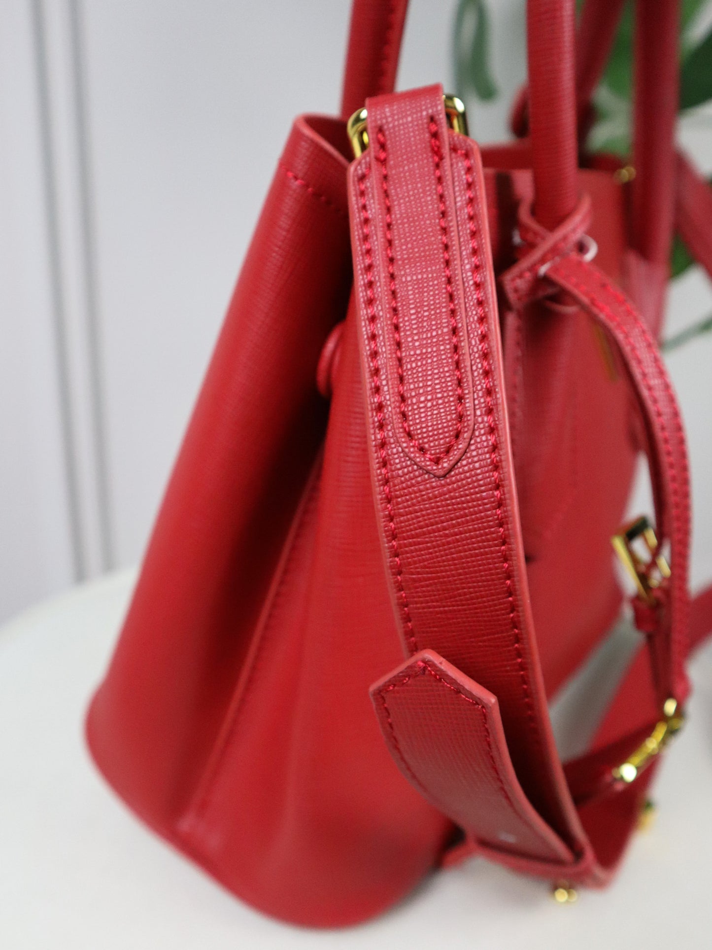 PRADA Borsa Double Small rossa