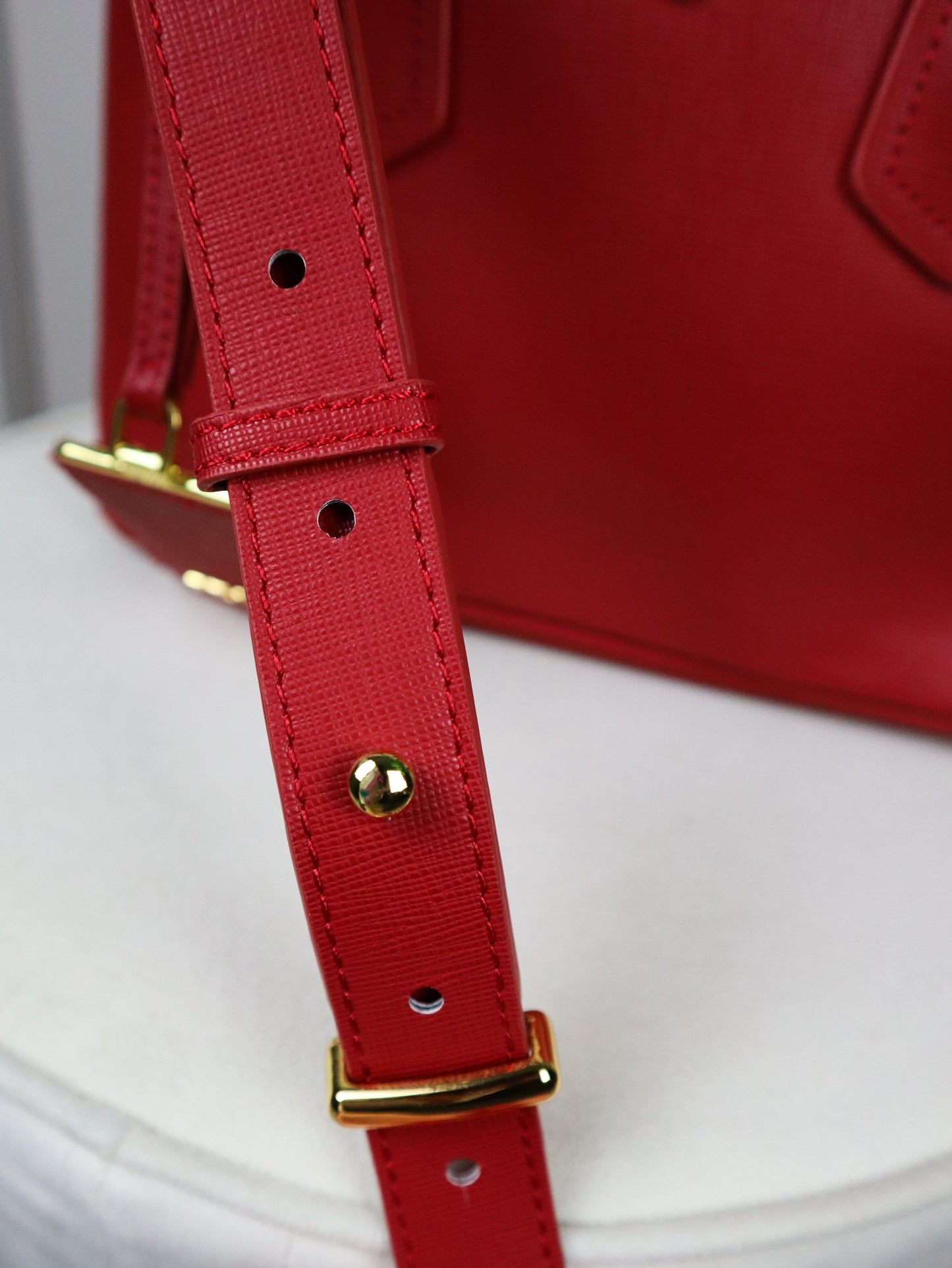 PRADA Borsa Double Small rossa