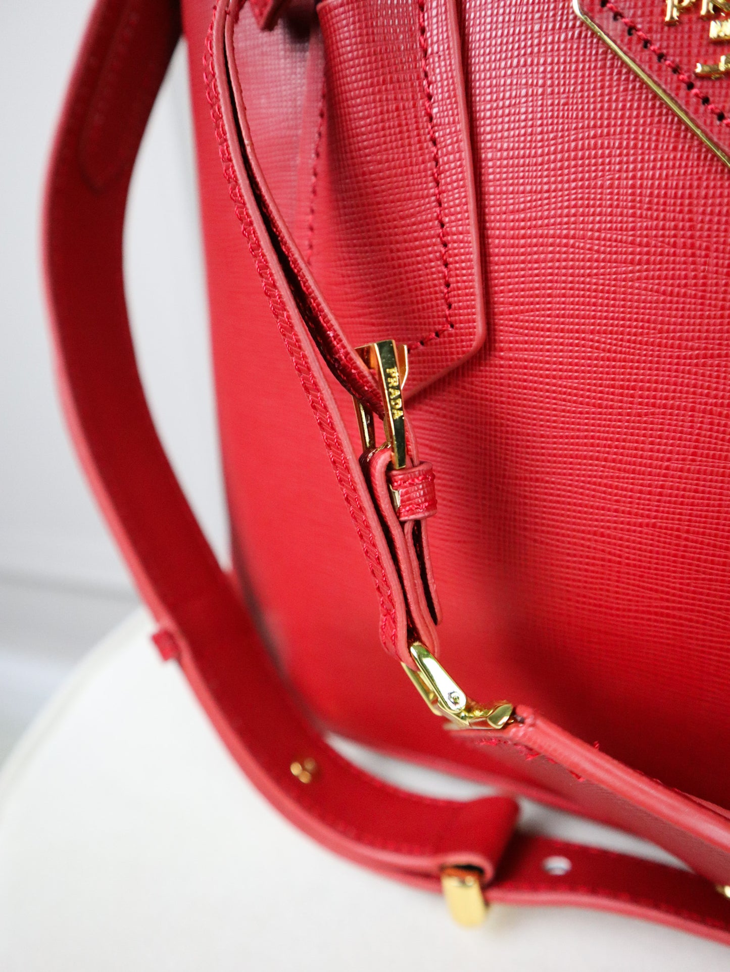 PRADA Borsa Double Small rossa