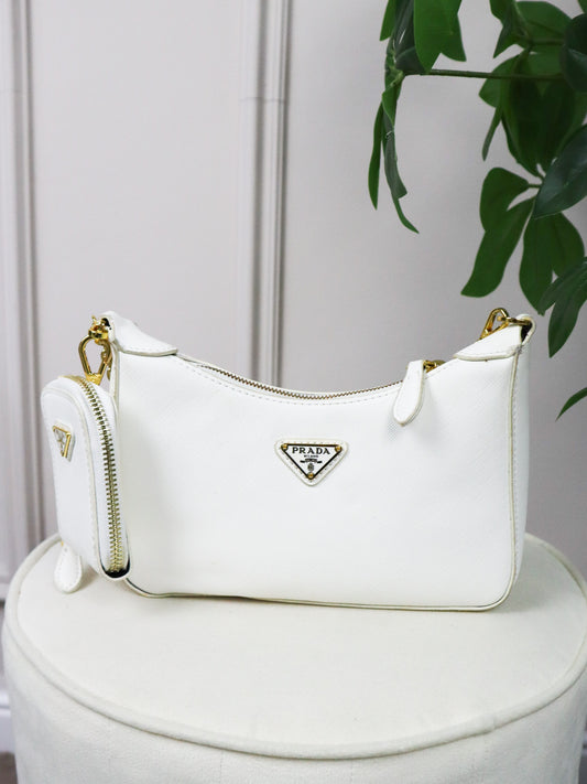 PRADA Borsa Re-Edition 2005 bianca