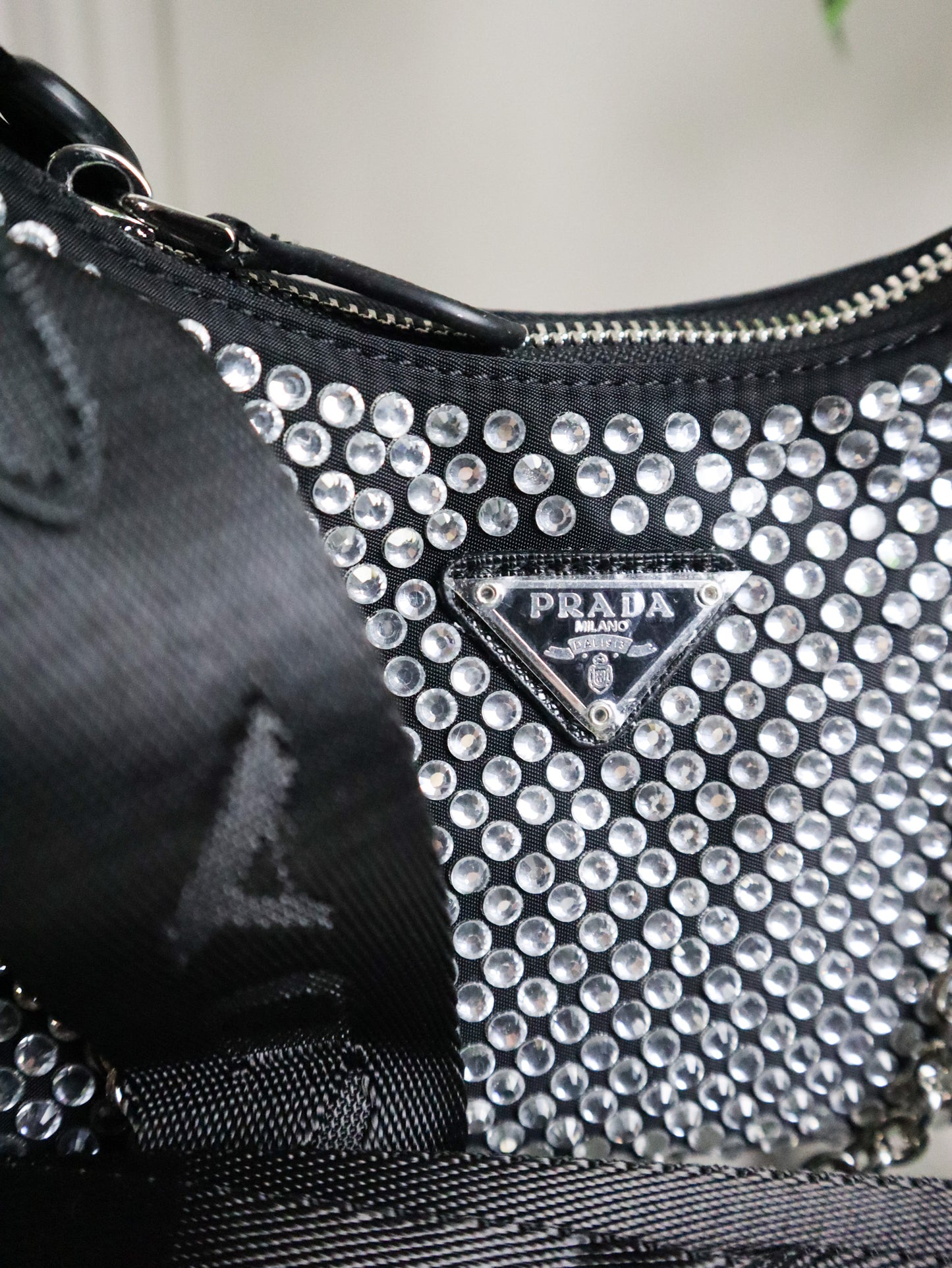 PRADA Borsa Re-Edition 2005 con paillettes