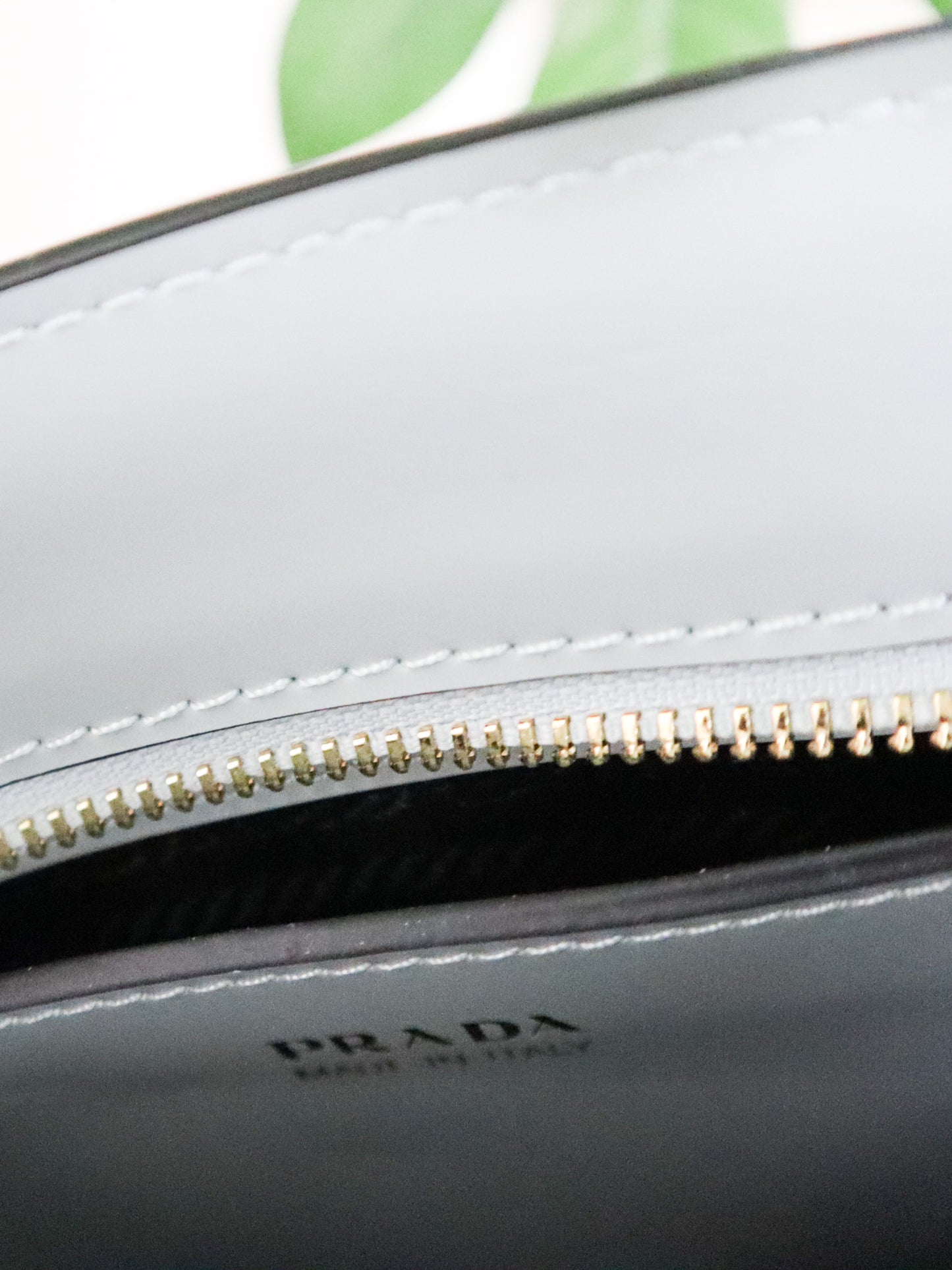 PRADA Borsa Tote celeste