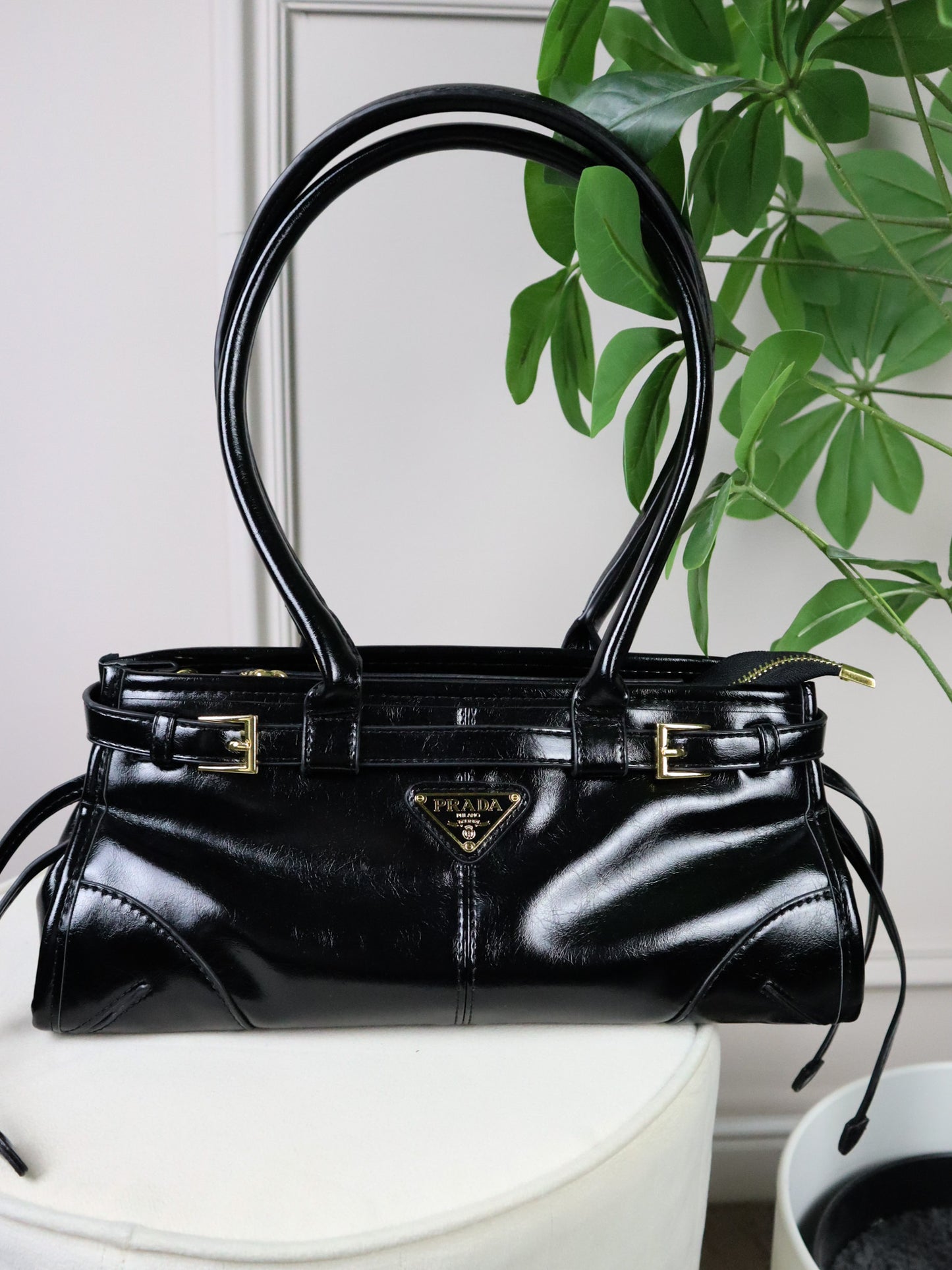 PRADA Borsa a spalla Bonnie nera