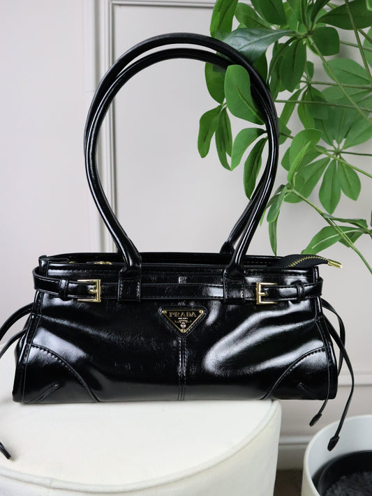PRADA Borsa a spalla Bonnie nera