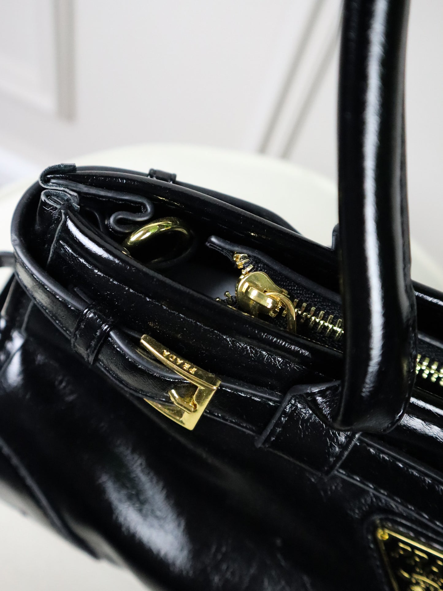 PRADA Borsa a spalla Bonnie nera