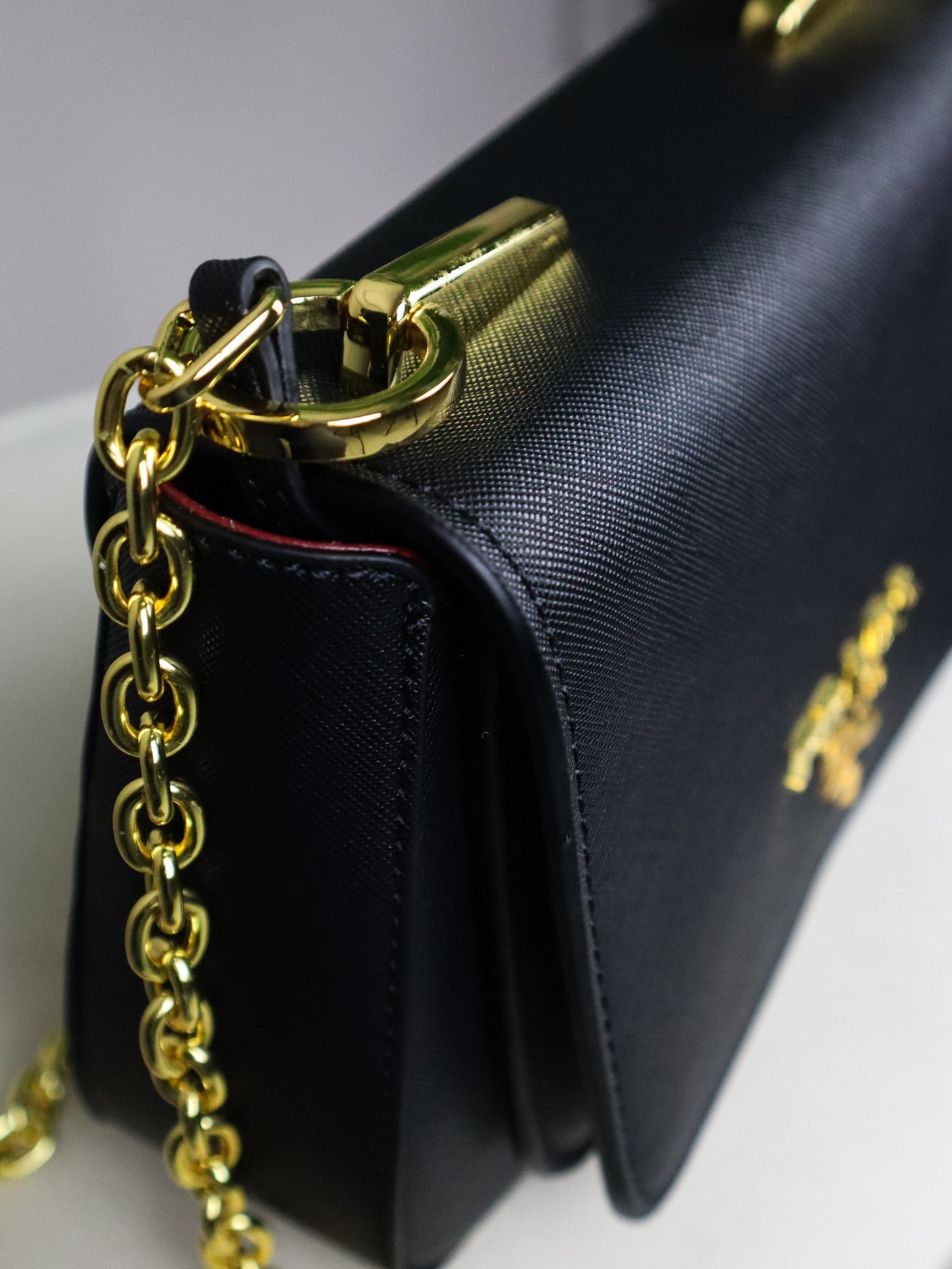 PRADA Borsa a spalla Saffiano Mini nera