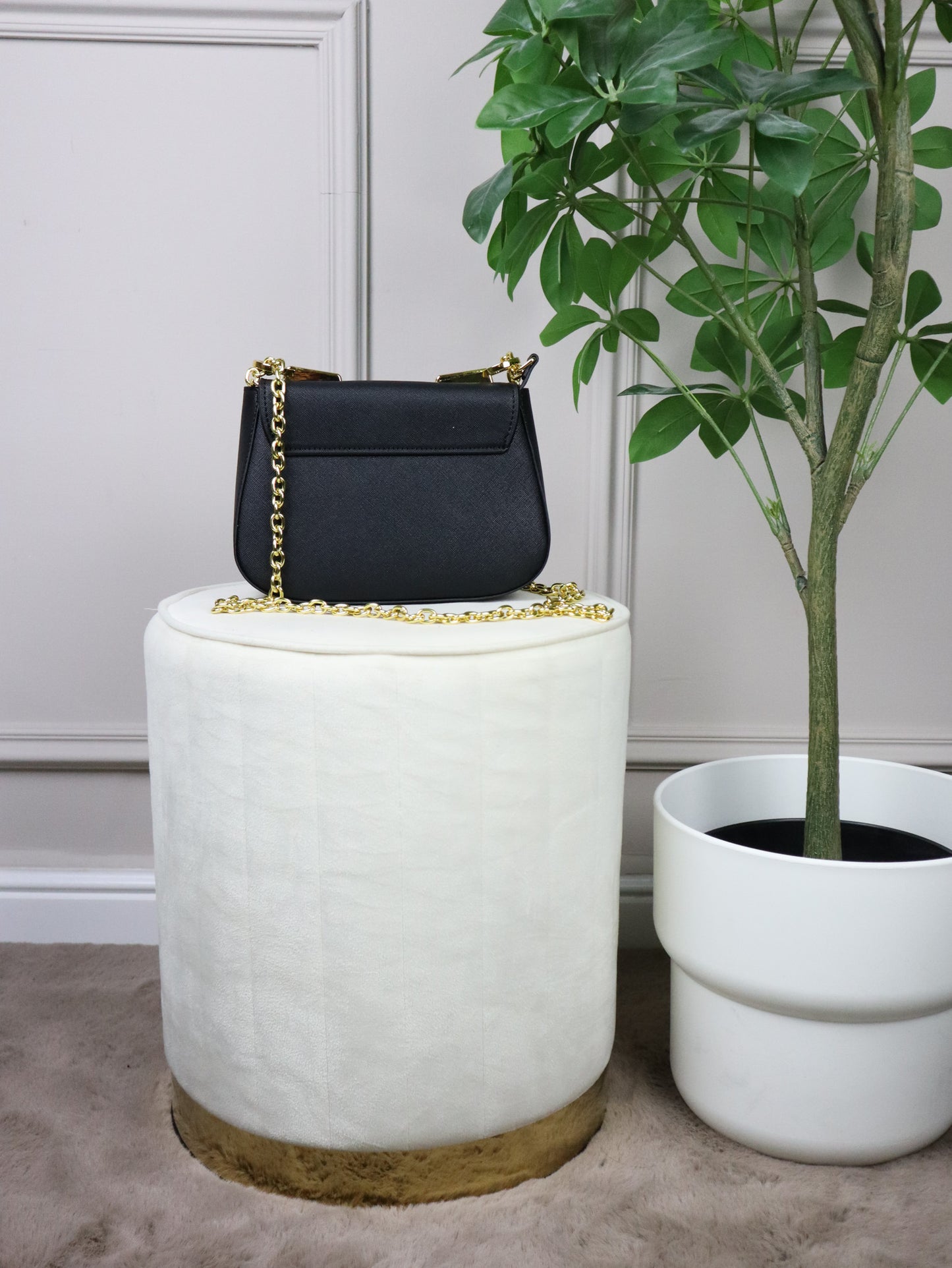 PRADA Borsa a spalla Saffiano Mini nera