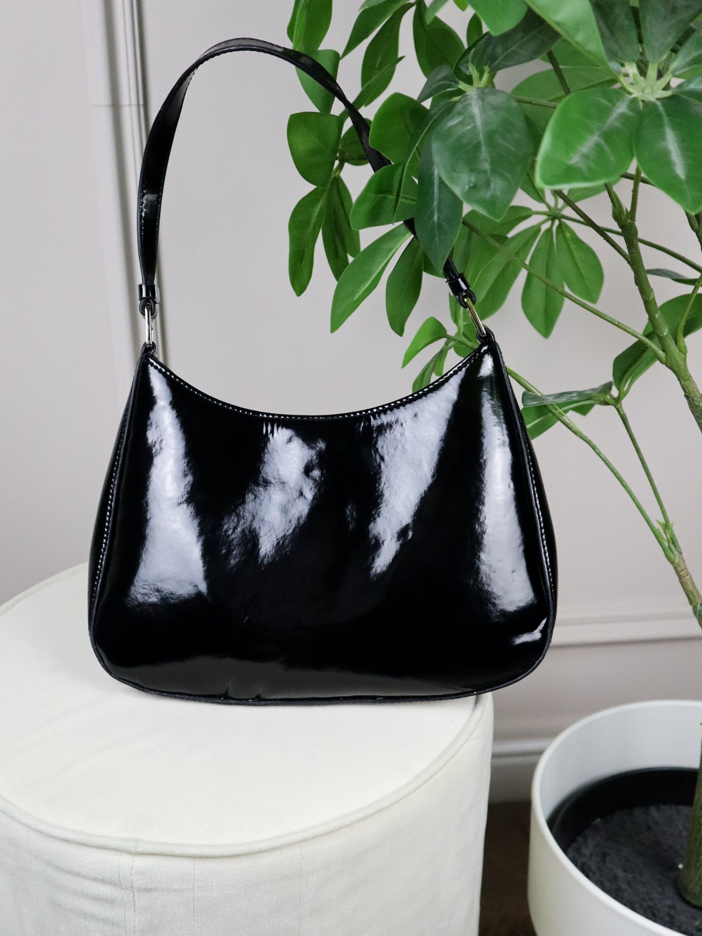 PRADA Borsa in vernice nera