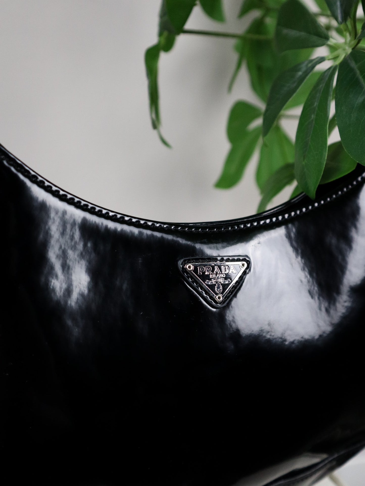 PRADA Borsa in vernice nera