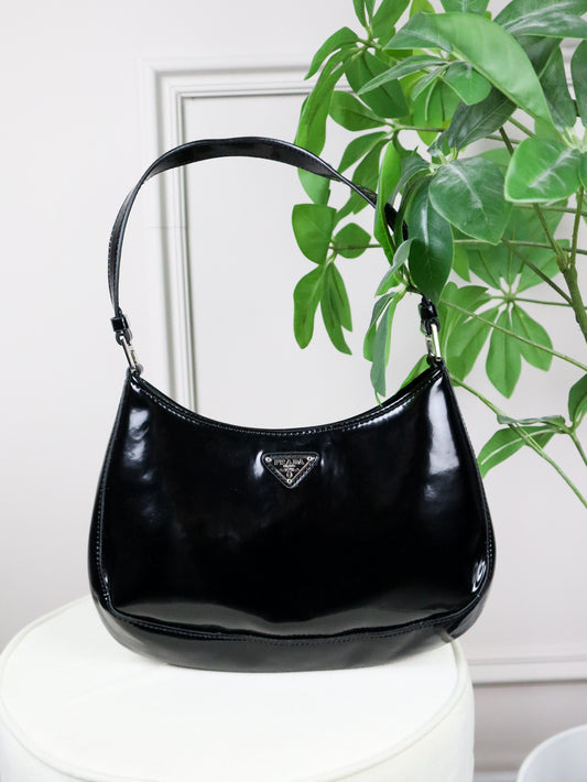 PRADA Borsa in vernice nera