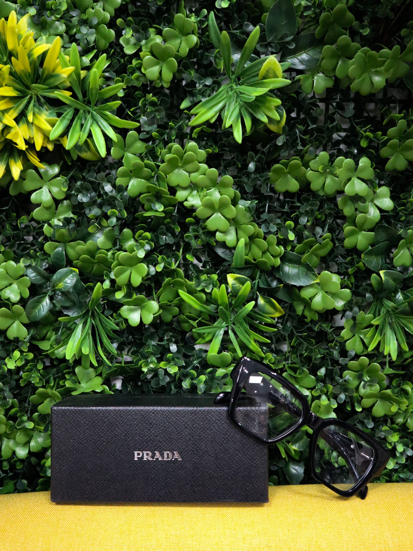 PRADA Occhiali vista rettangolari neri