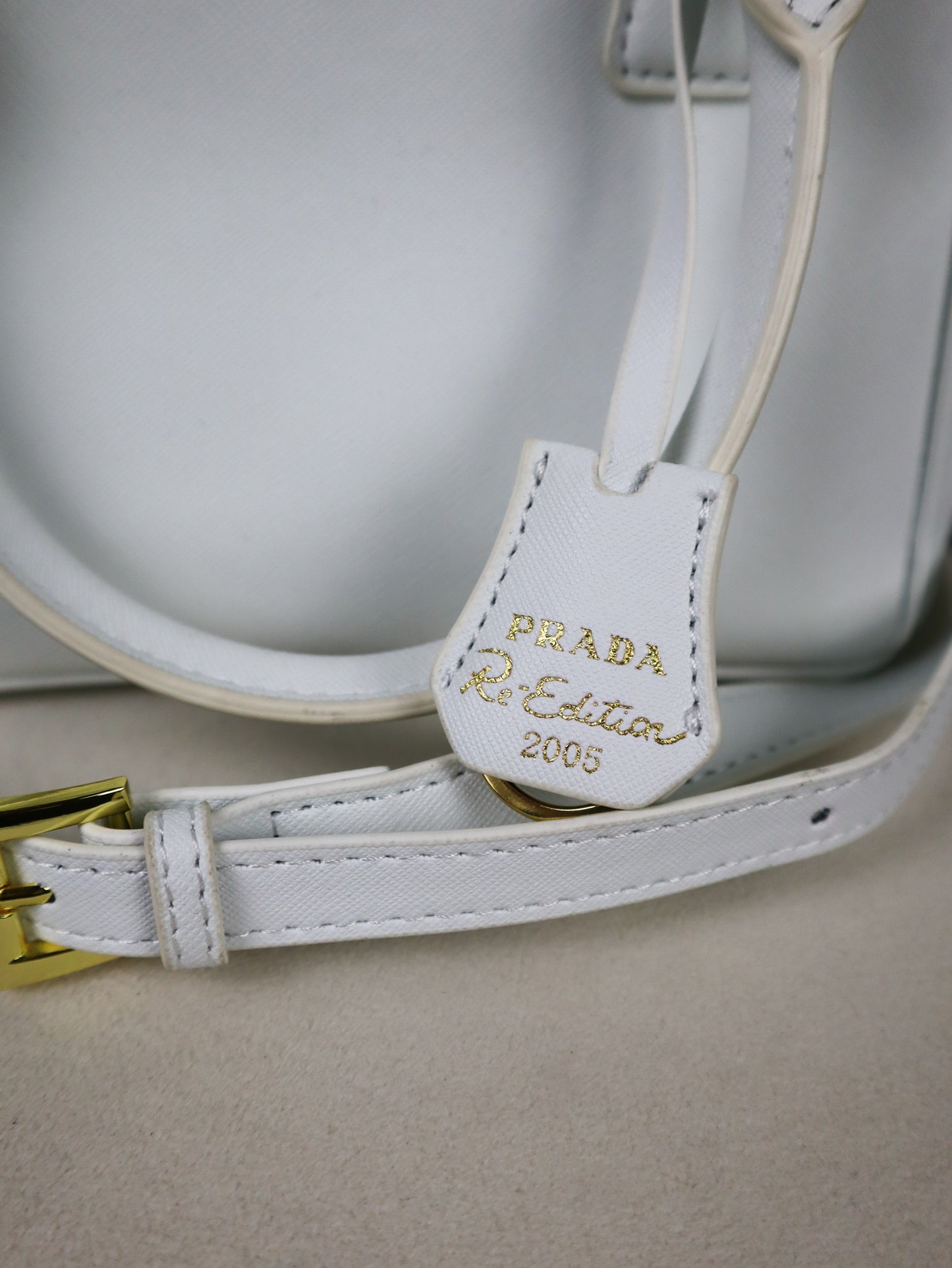 PRADA Prada Borsa Galleria Mini bianca