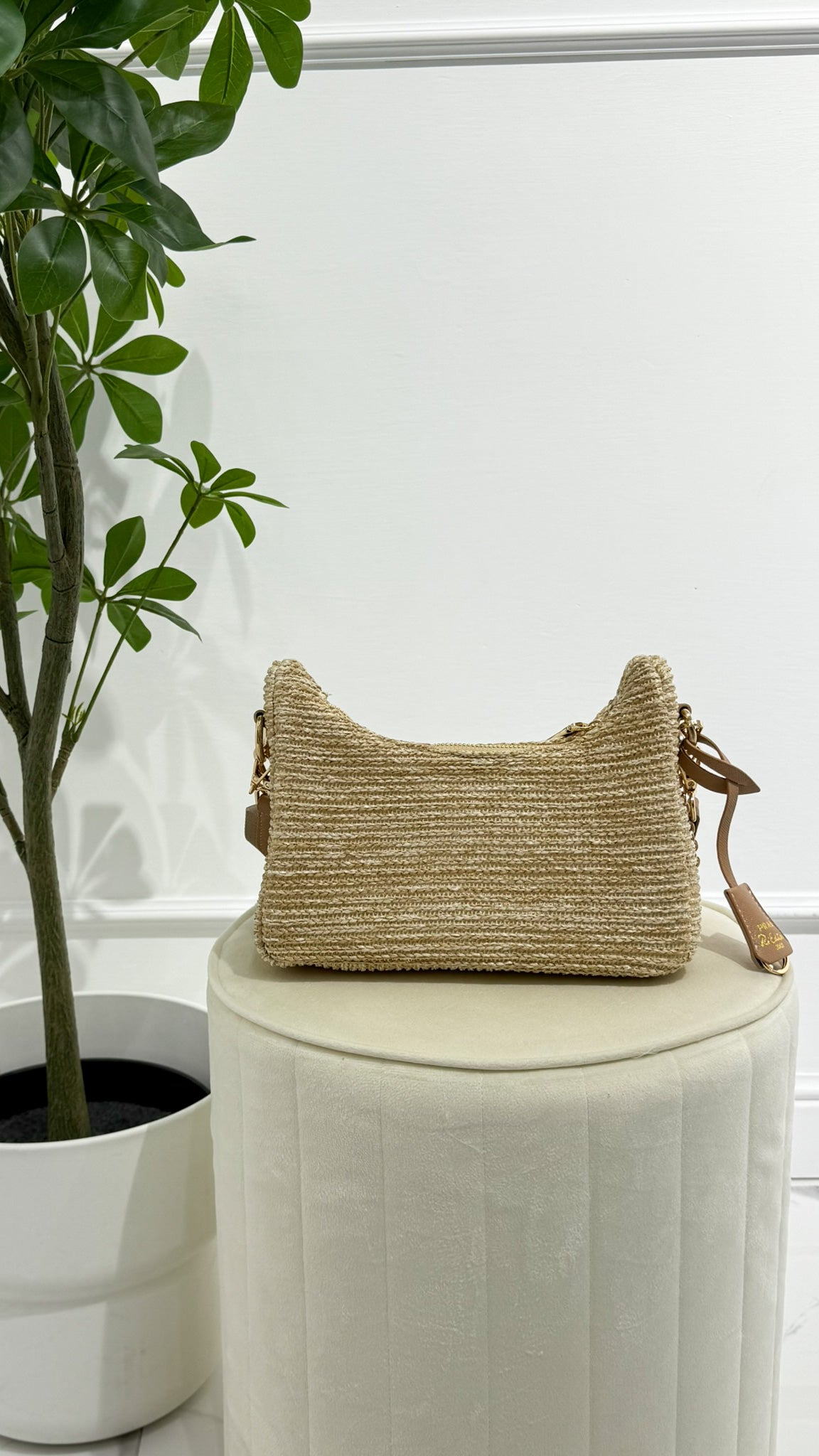 PRADA Sac Réédition 2005 raphia