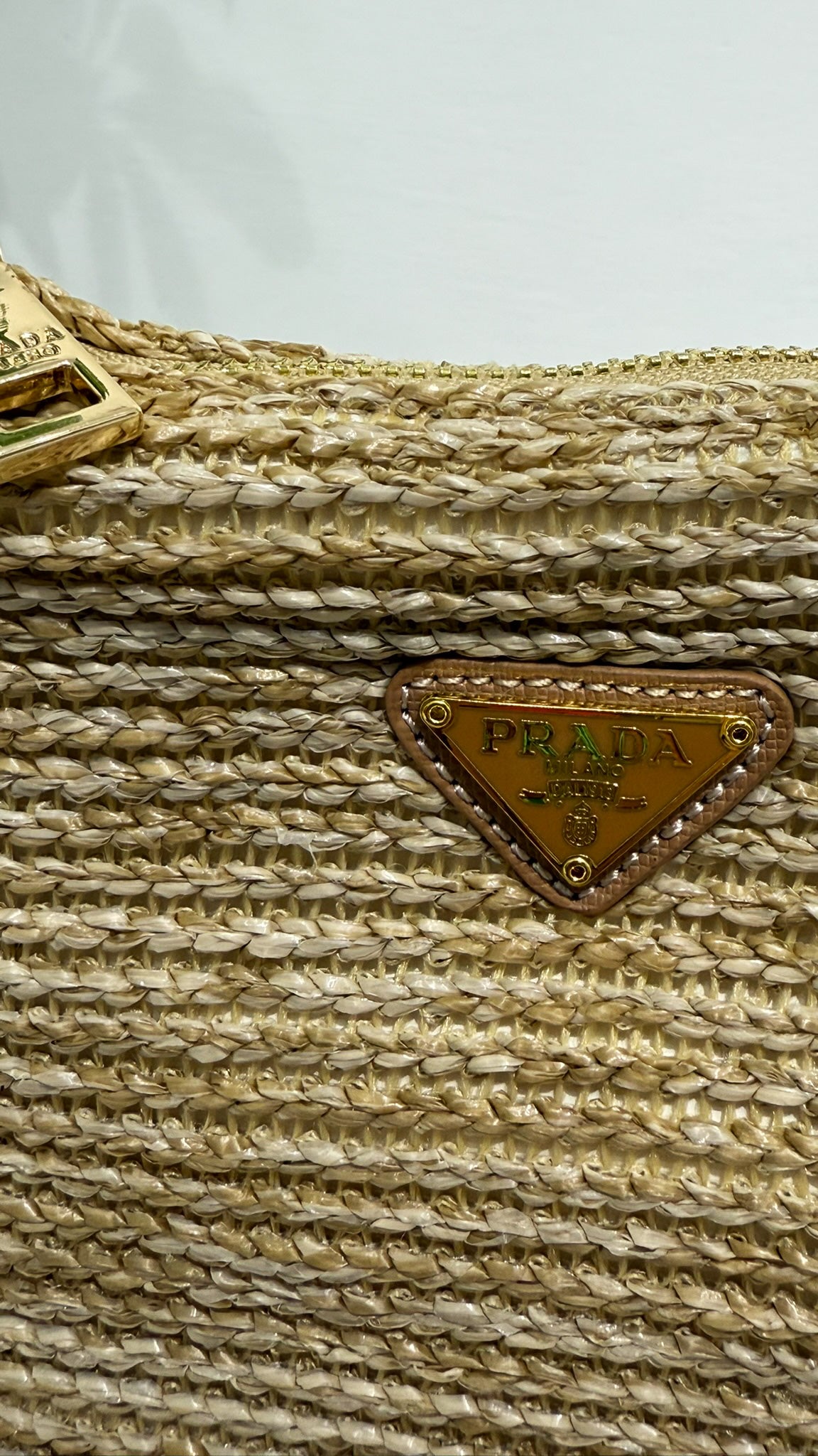 PRADA Sac Réédition 2005 raphia