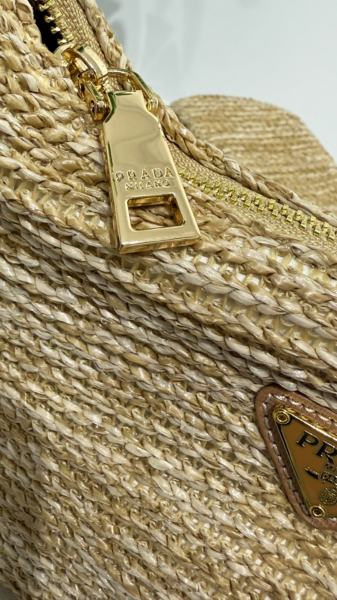 PRADA Sac Réédition 2005 raphia