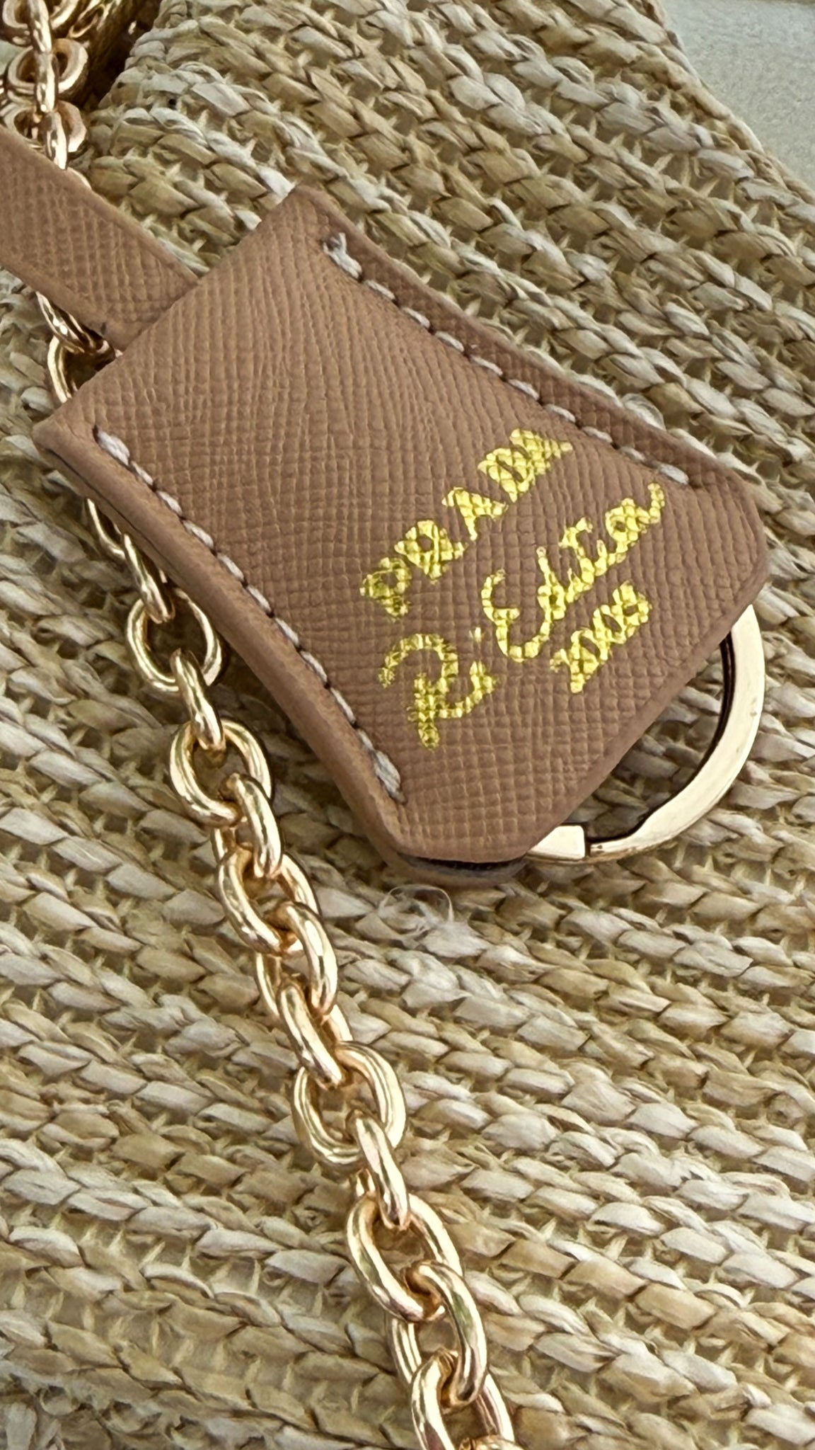 PRADA Sac Réédition 2005 raphia