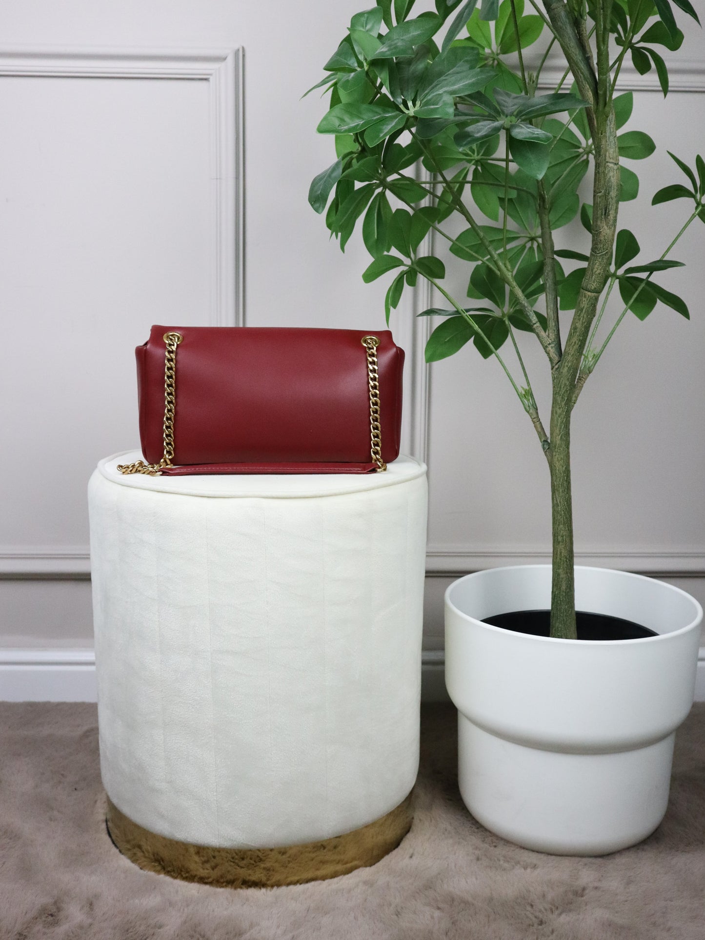 SAINT LAURENT Borsa Calypso bordeaux