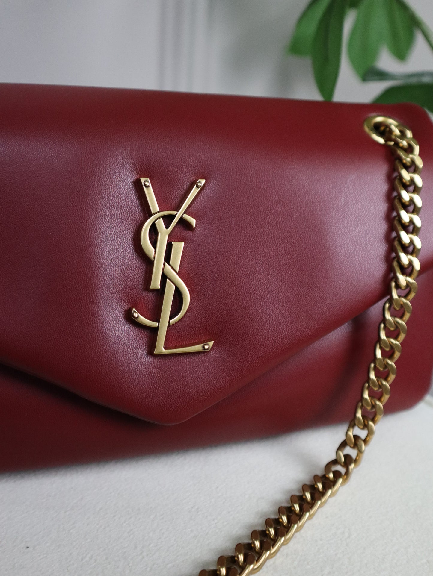 SAINT LAURENT Borsa Calypso bordeaux