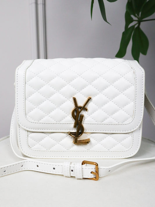 SAINT LAURENT Borsa Solferino bianca