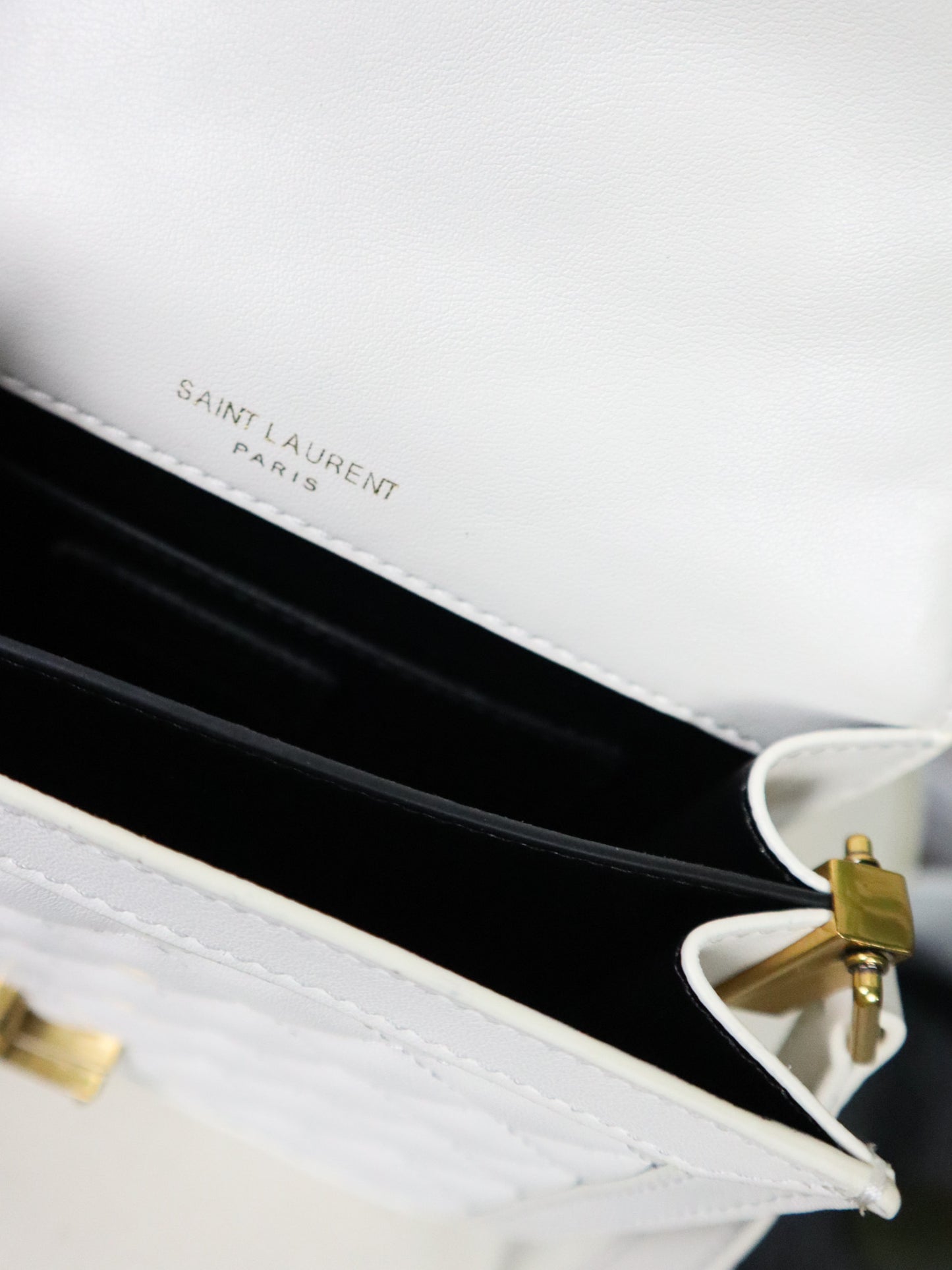 SAINT LAURENT Borsa Solferino bianca