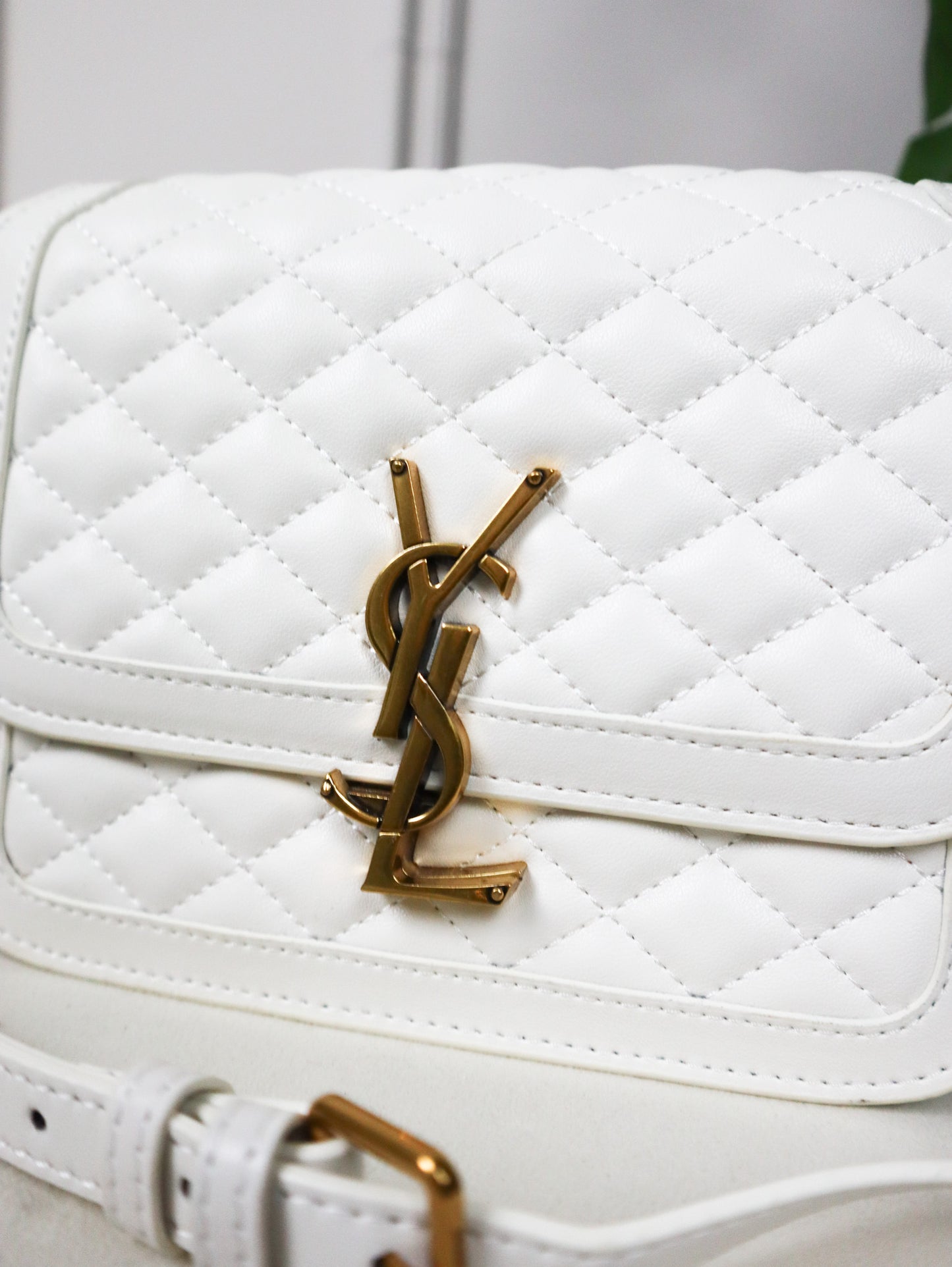 SAINT LAURENT Borsa Solferino bianca