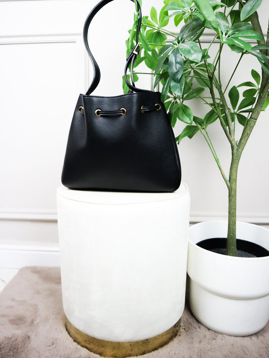 SAINT LAURENT Borsa a secchiello nera