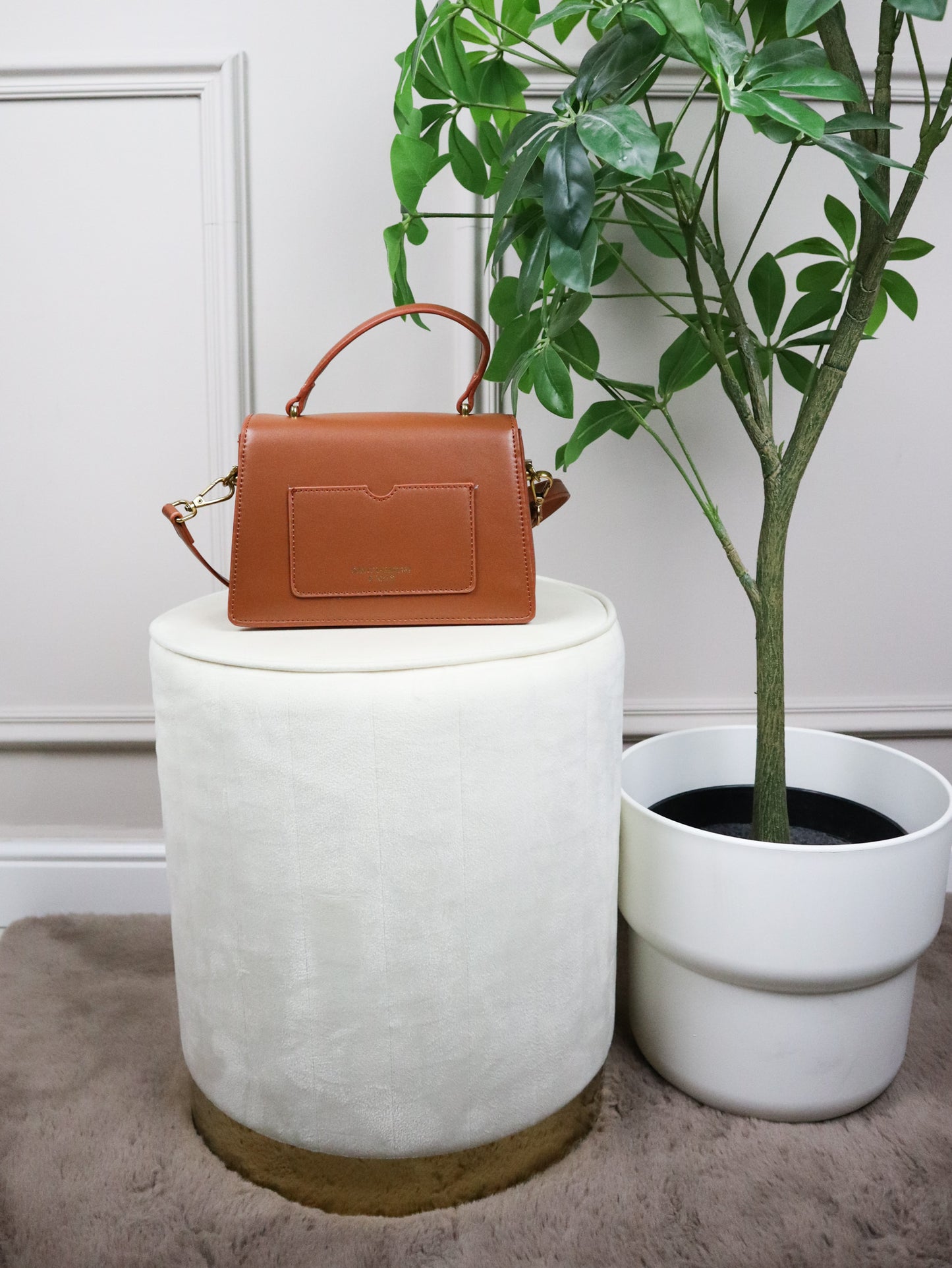 SAINT LAURENT Borsa a spalla Sunset Medium marrone