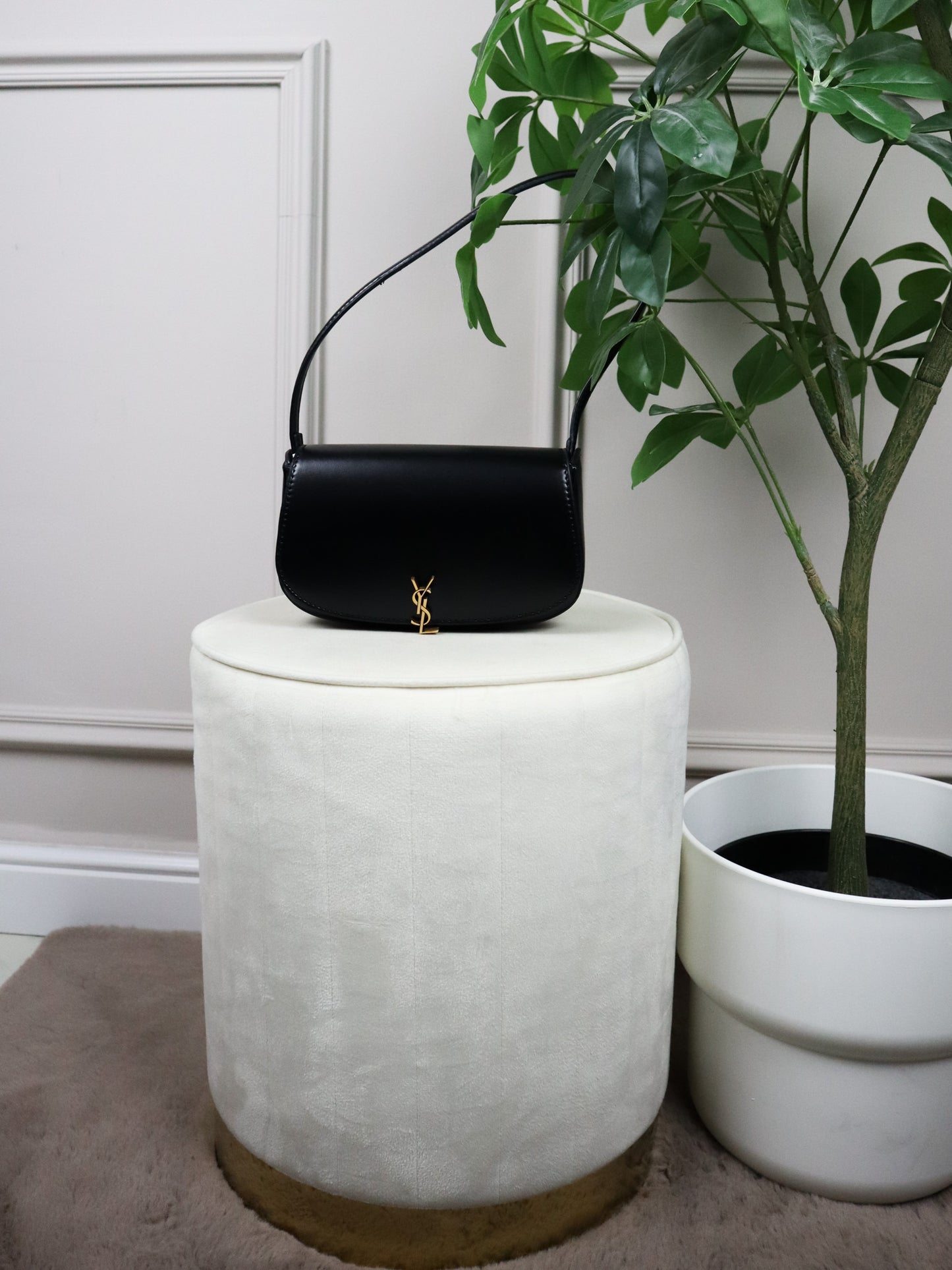 SAINT LAURENT Borsa a spalla Voltaire Mini nera