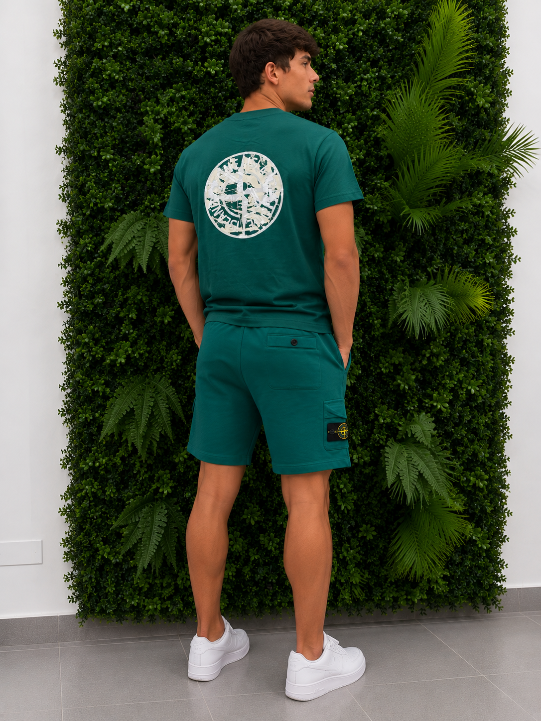 STONE ISLAND Completo verde petrolio
