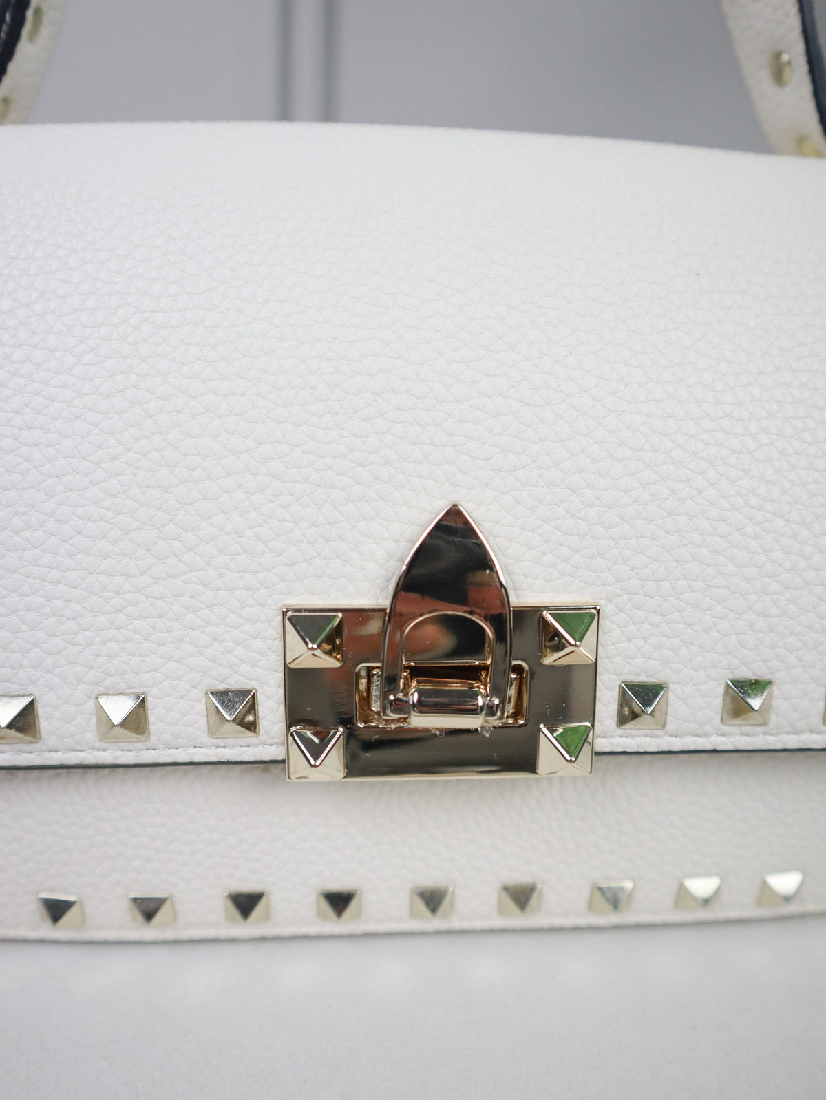 VALENTINO Borsa Rockstud bianca