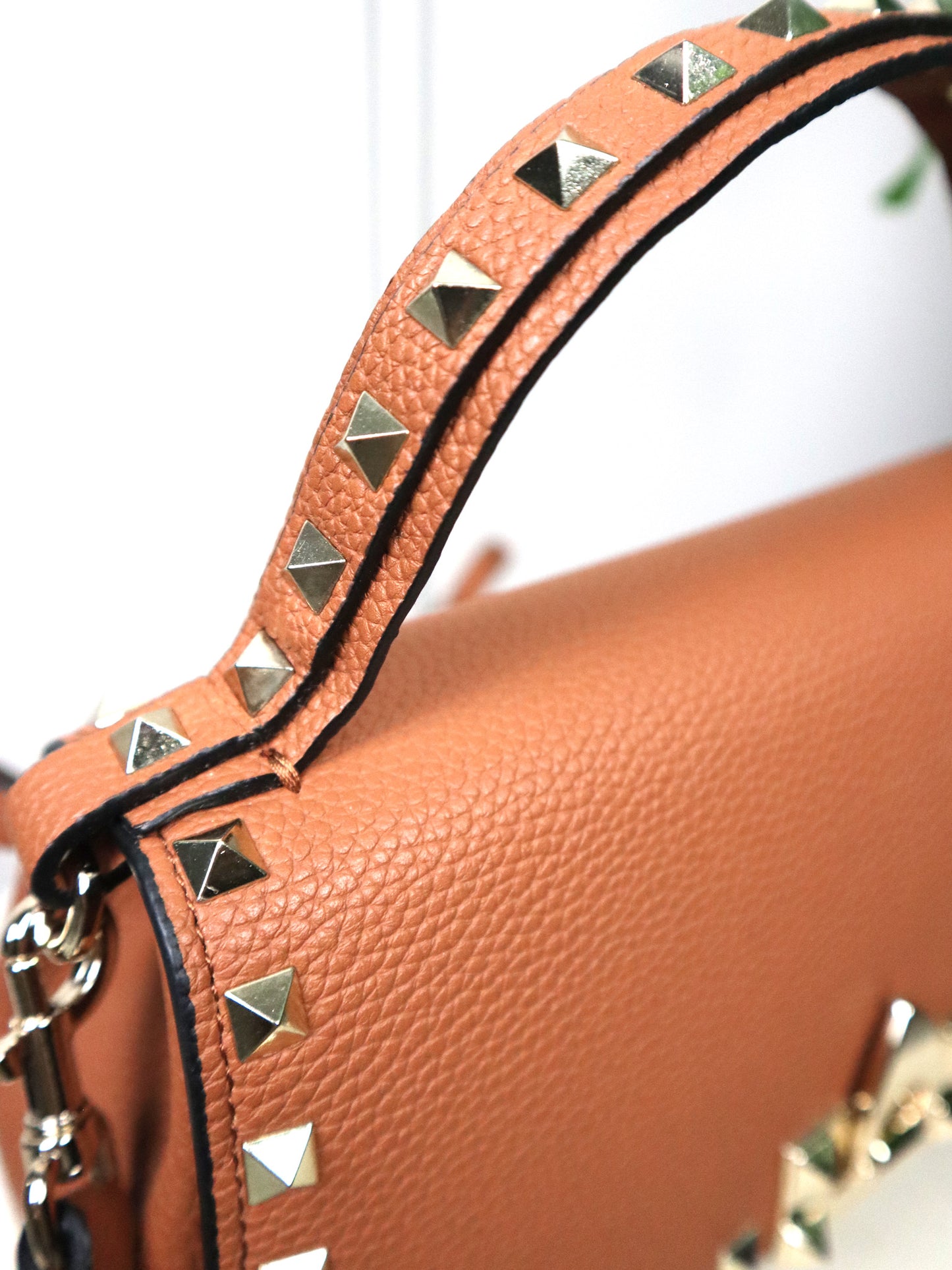 VALENTINO Borsa Rockstud marrone