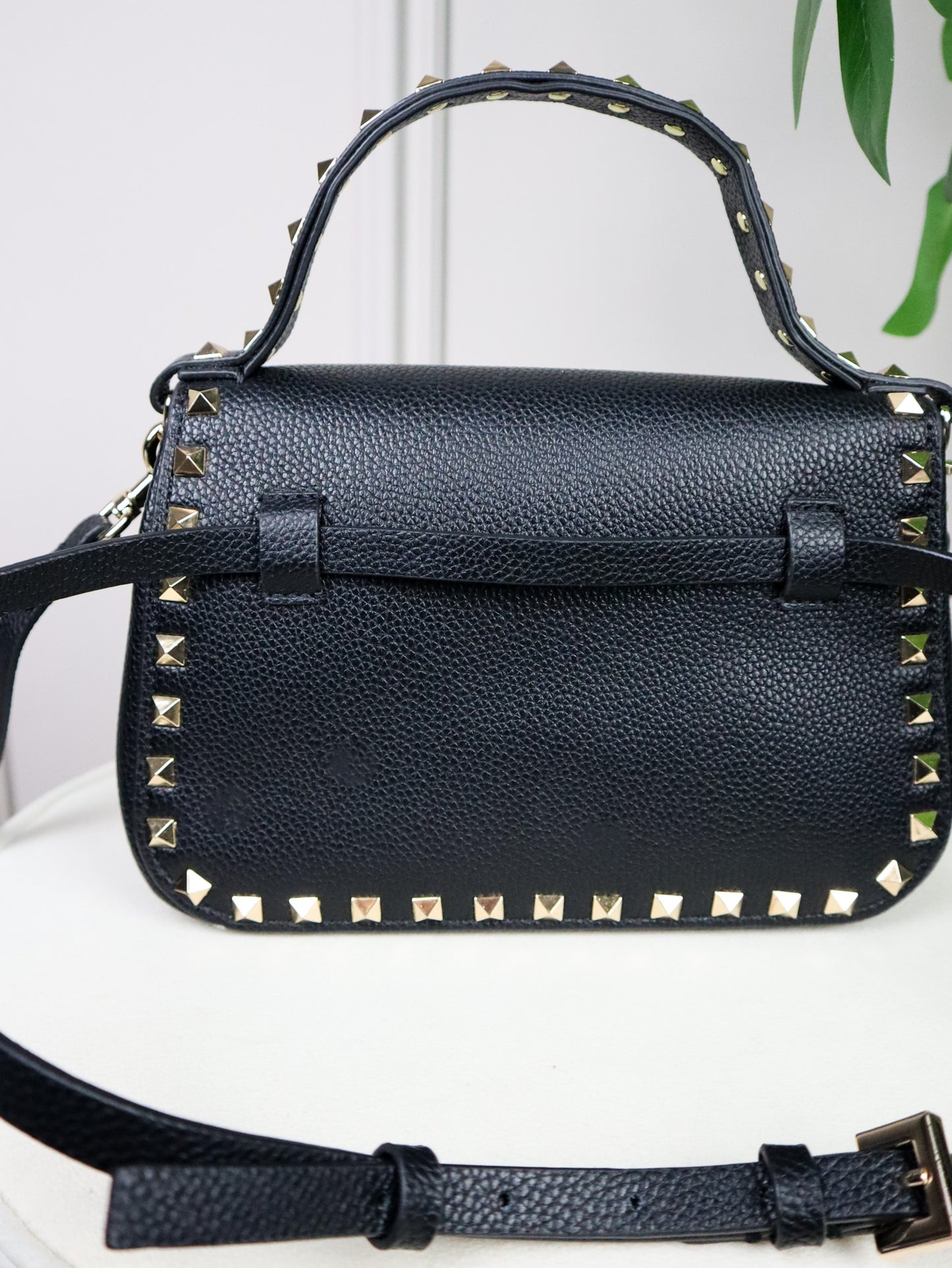 VALENTINO Borsa Rockstud nera