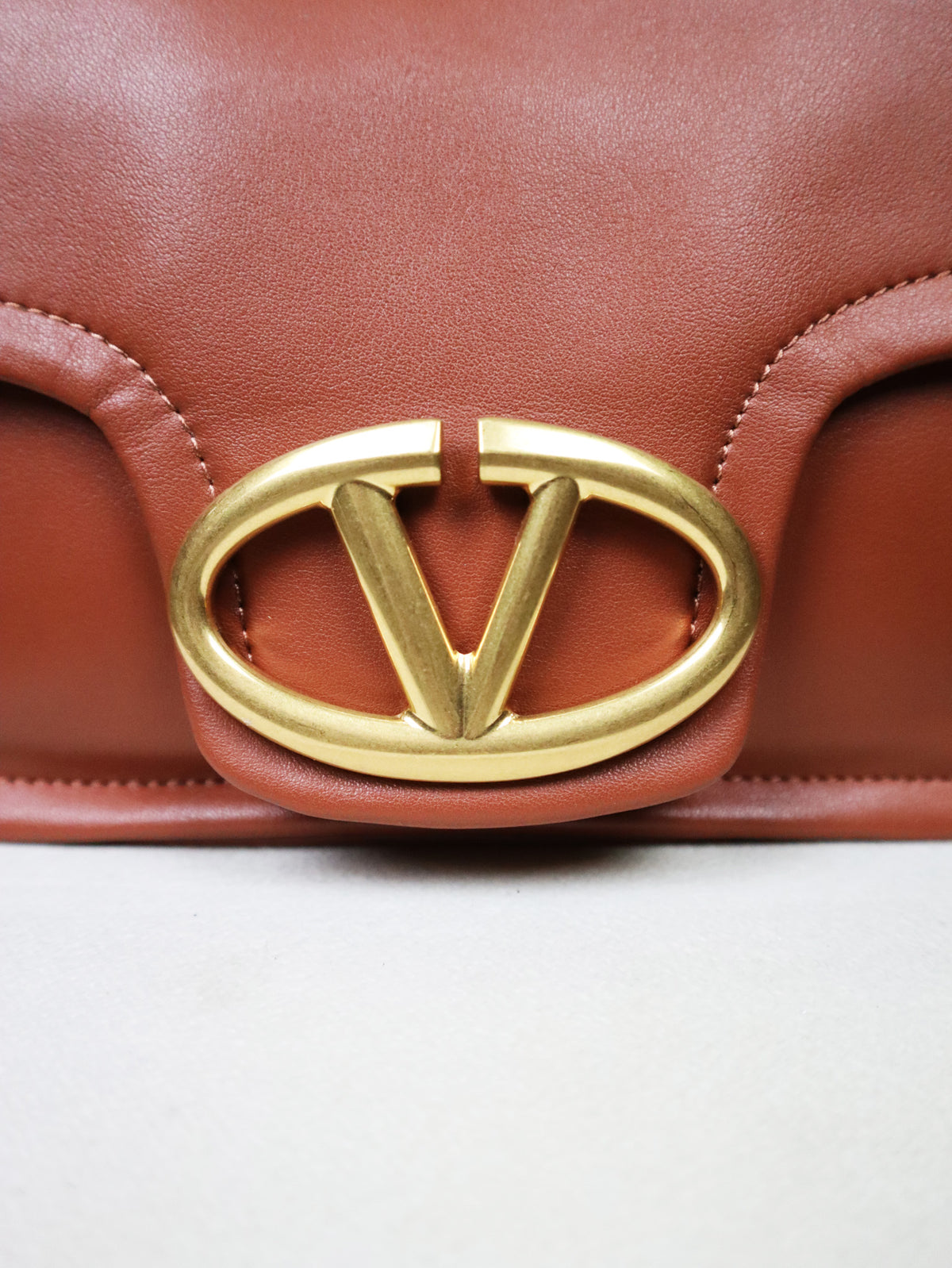 VALENTINO Borsa VLogo Moon marrone