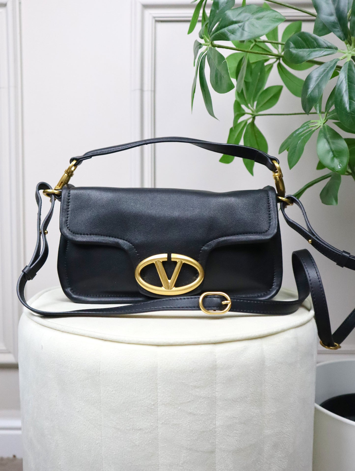 VALENTINO Borsa VLogo Moon nera