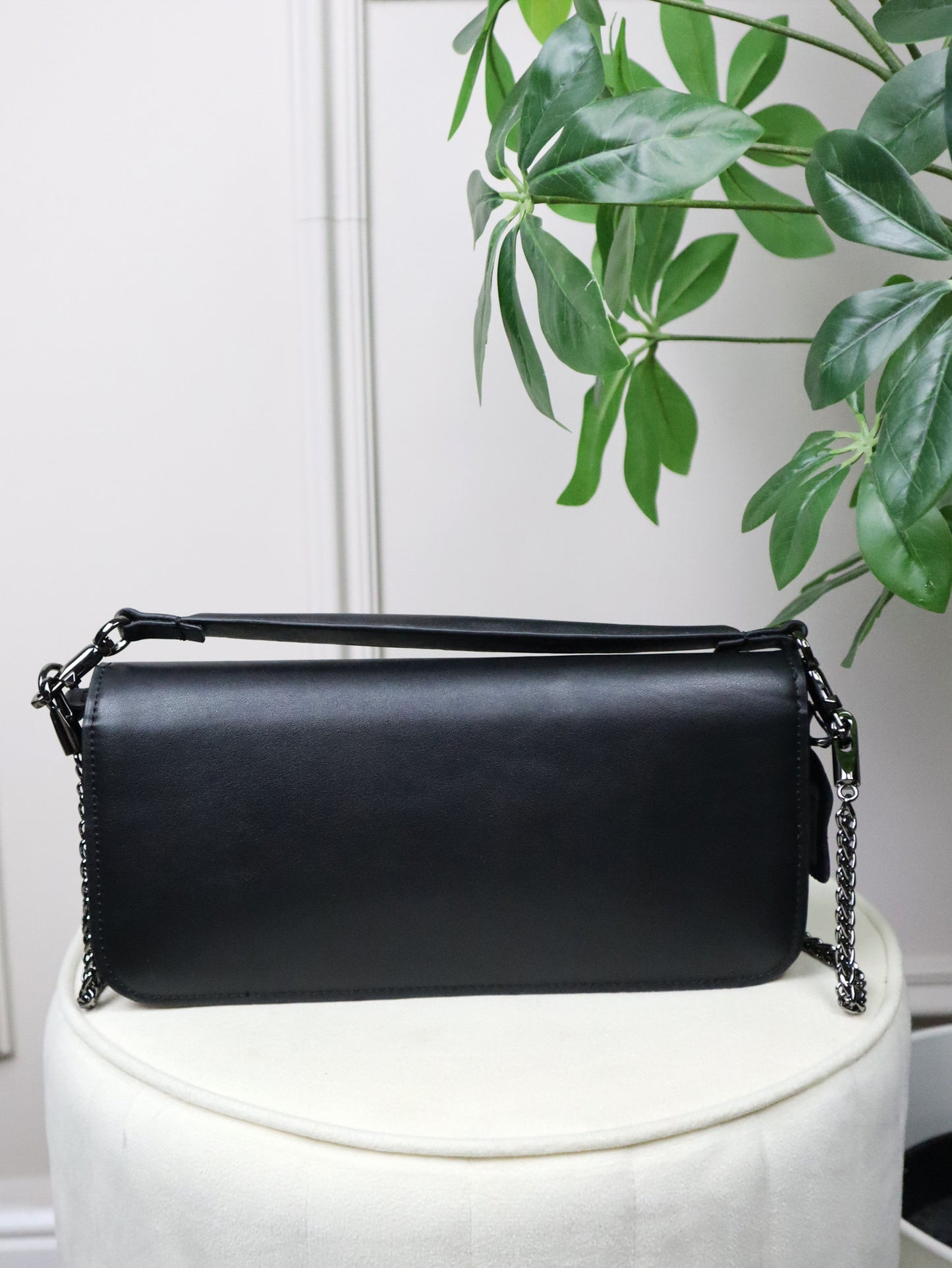 VALENTINO Borsa VLogo Signature nera con strass