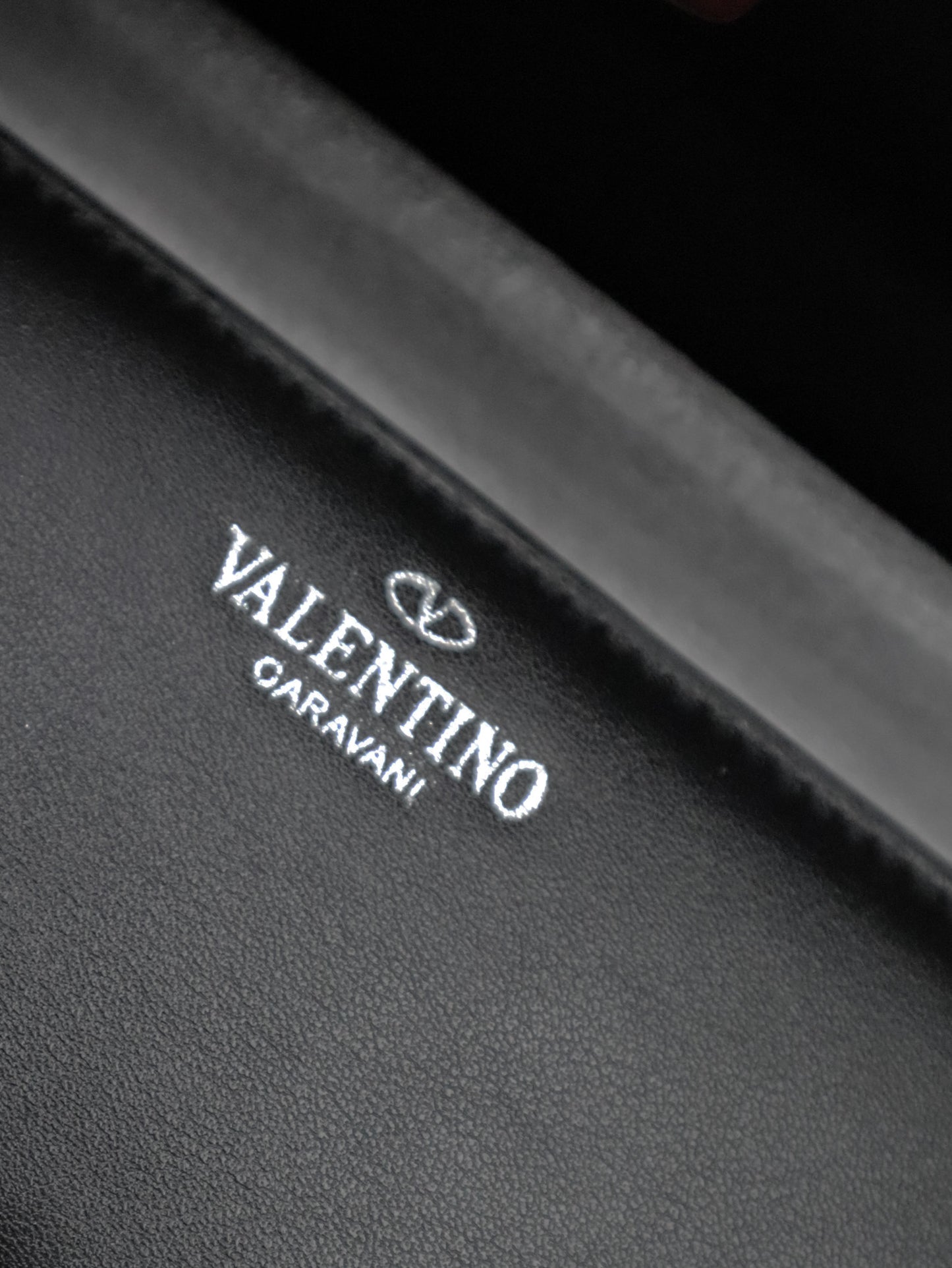 VALENTINO Borsa VLogo Signature nera con strass