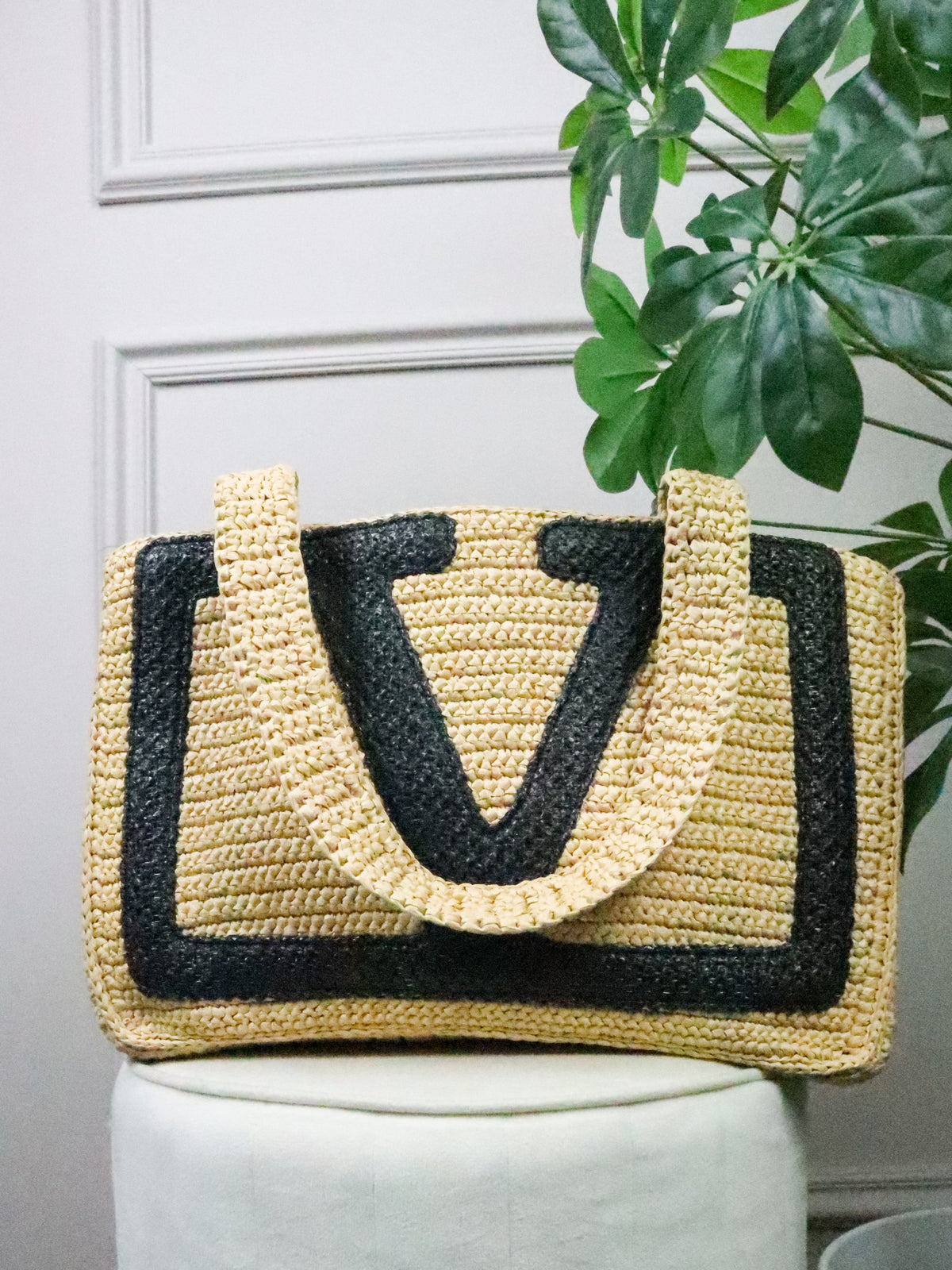VALENTINO Borsa Viva Superstar Large beige e nera