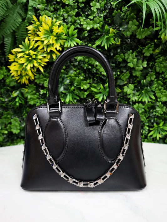VALENTINO Borsa a Mano Rockstud Mini nera